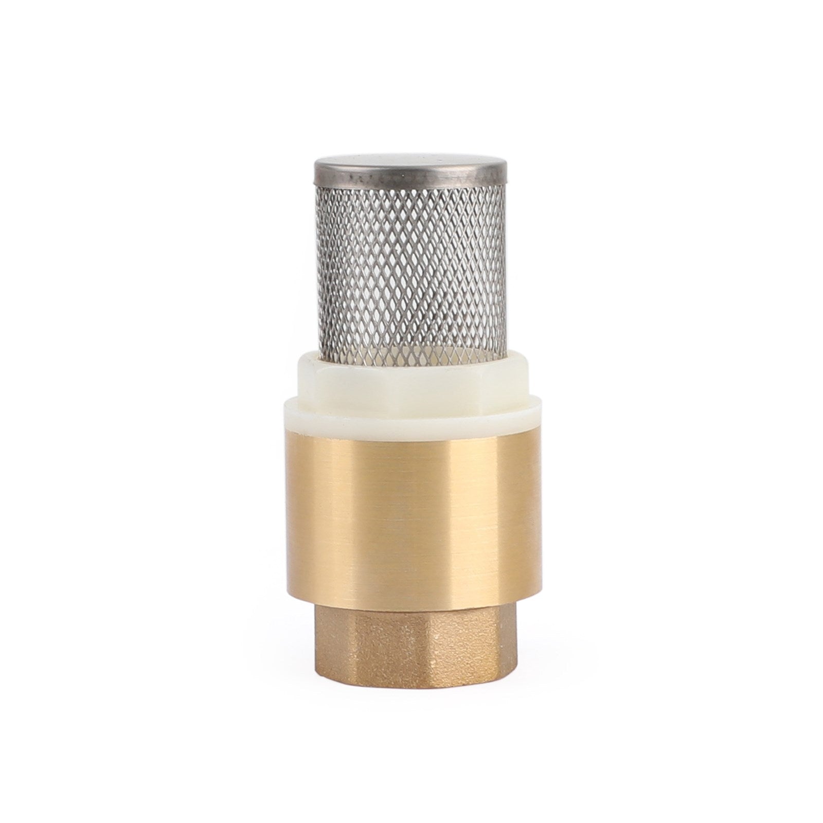 3/4" NPT 인라인 체크 풋 밸브 황동 스프링 장착 필터 200 PSI