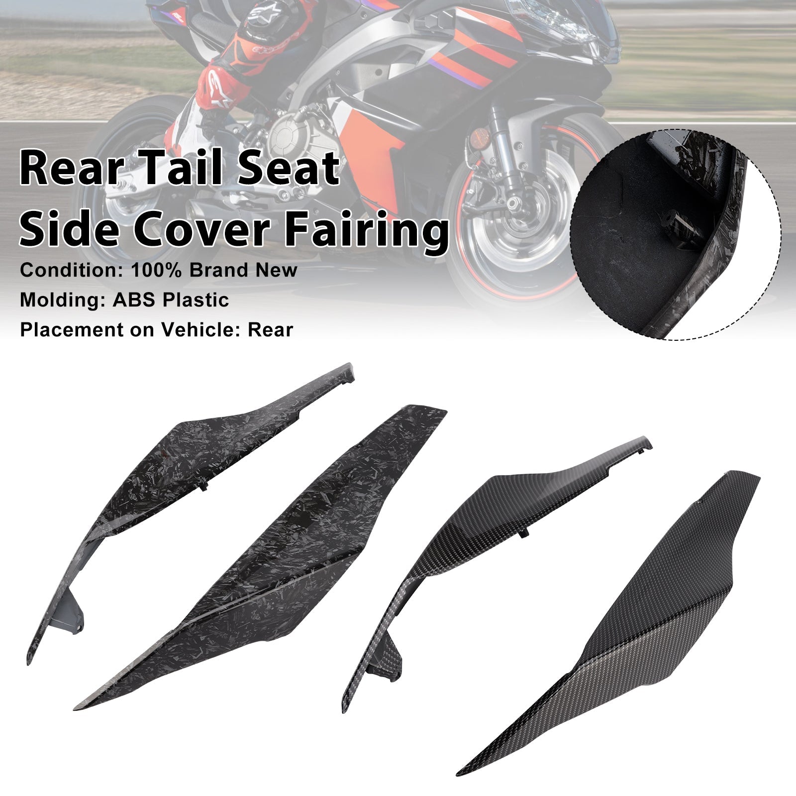 2024-2025 Aprilia RS457 RS 457 Rear Tail Seat Side Cover Fairing