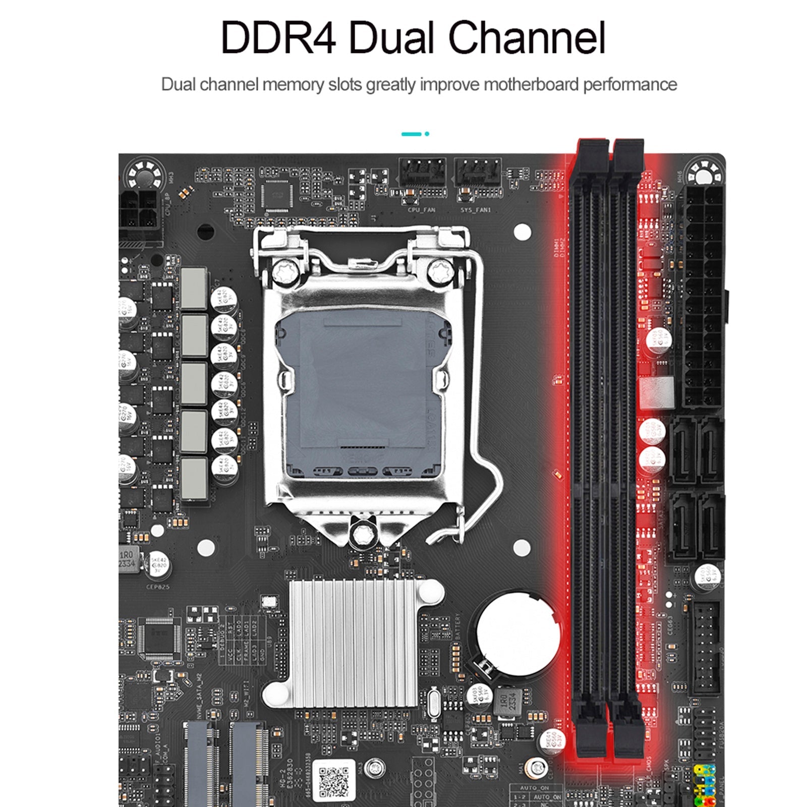 H510M-I Computer Motherboard LGA1200 CPU 1200-Pin DDR4 NVME WIFI Plate Board PC