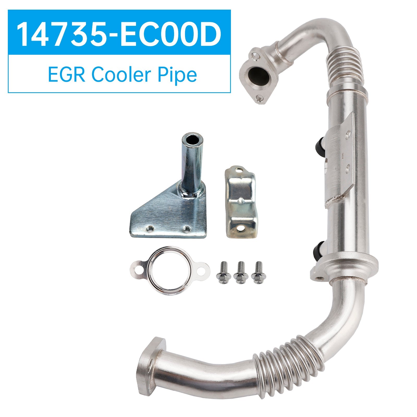 09/2006-01/2010 Nissan Navara R51 Wagon YD25DDTI 2.5L Diesel AT/MT EGR Cooler Pipe 14735-EC00D