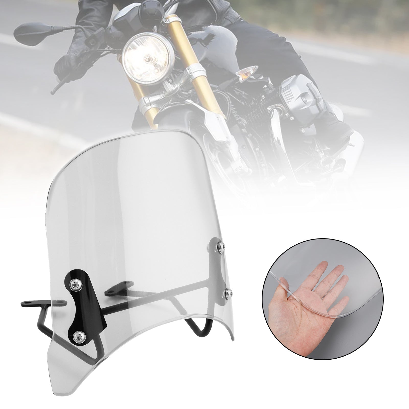 Windshield WindScreen fit for BMW R nineT Scrambler 2014-2024 Pure 2017-2024