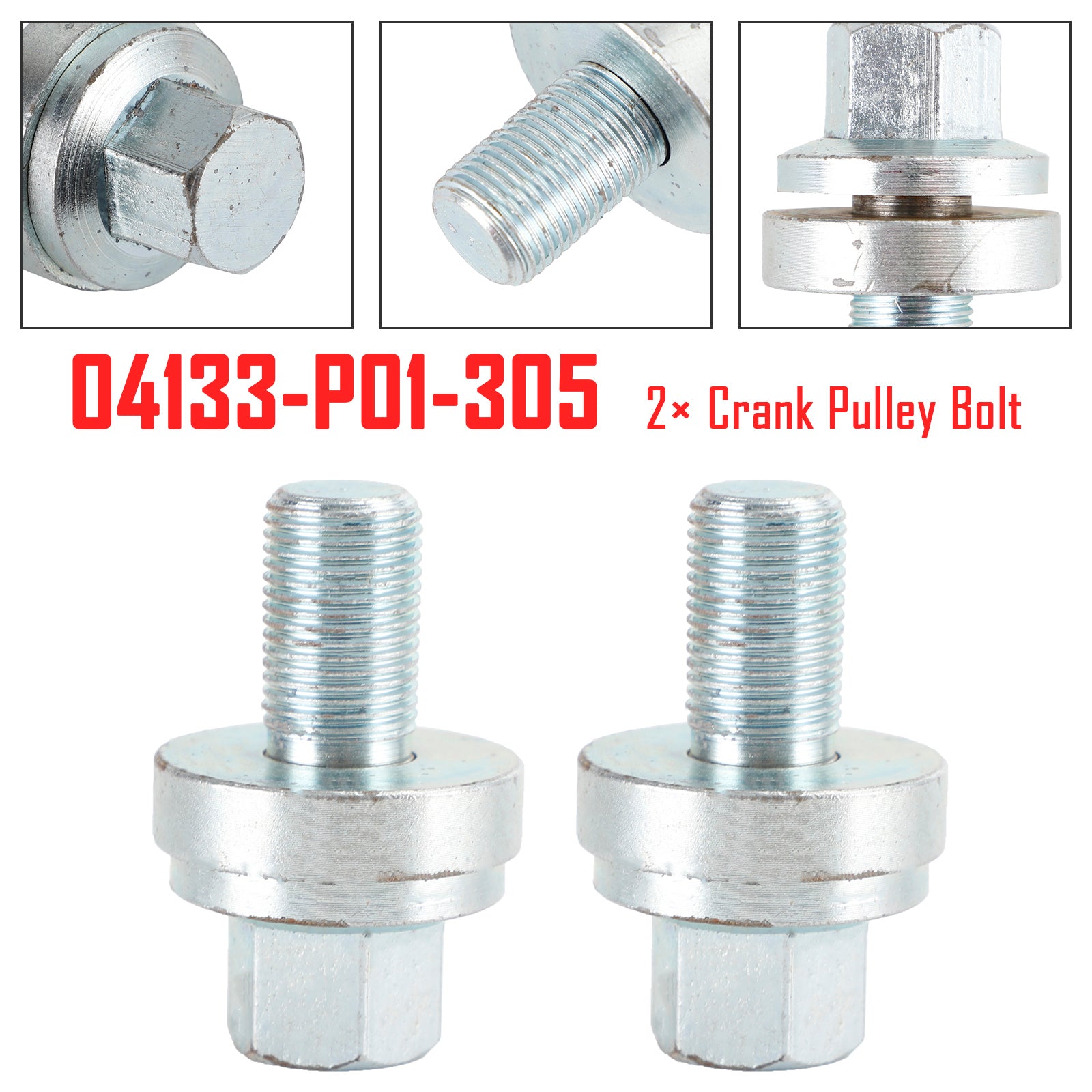 2〜 Crank Pulley Bolt D16Z6 D16 D15 D16Y8 D Series for Honda Civic 04133-P01-305