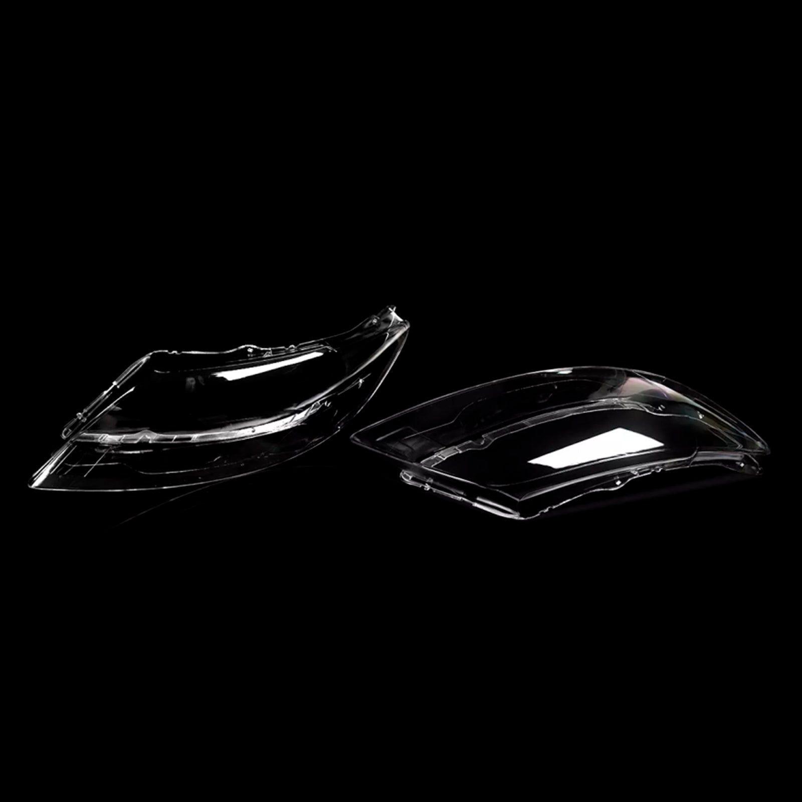 2PCS Front Headlight Glass Clear Cover For Audi Q7 2006-2015