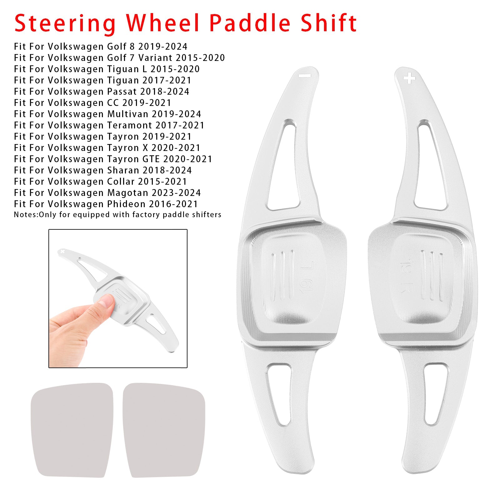 Steering Wheel Paddle Shifter Extension For VW Golf 8 Tiguan