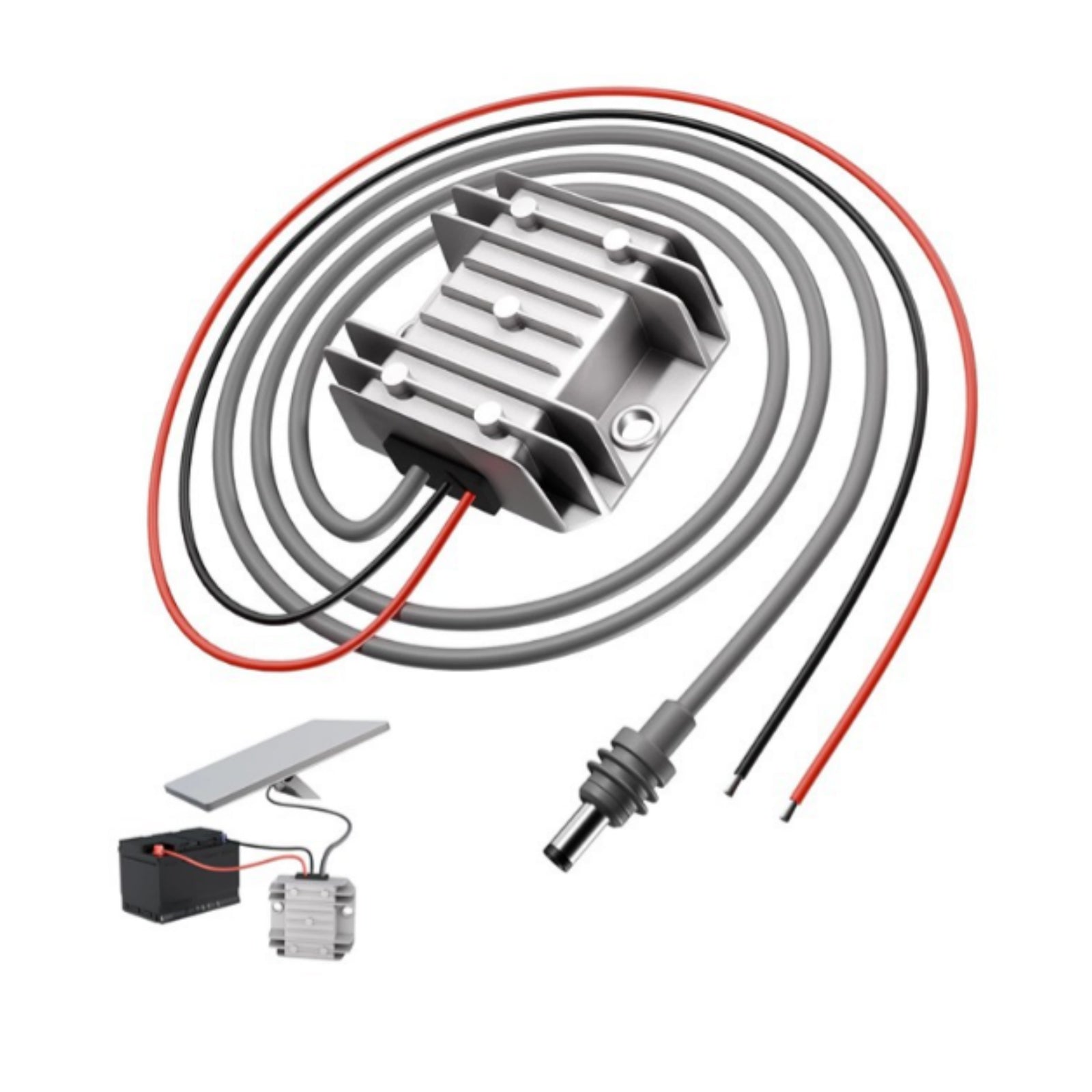 Mini Step Up Power Converter DC Power Cable 12V/24V to 30V 3.5A 105W