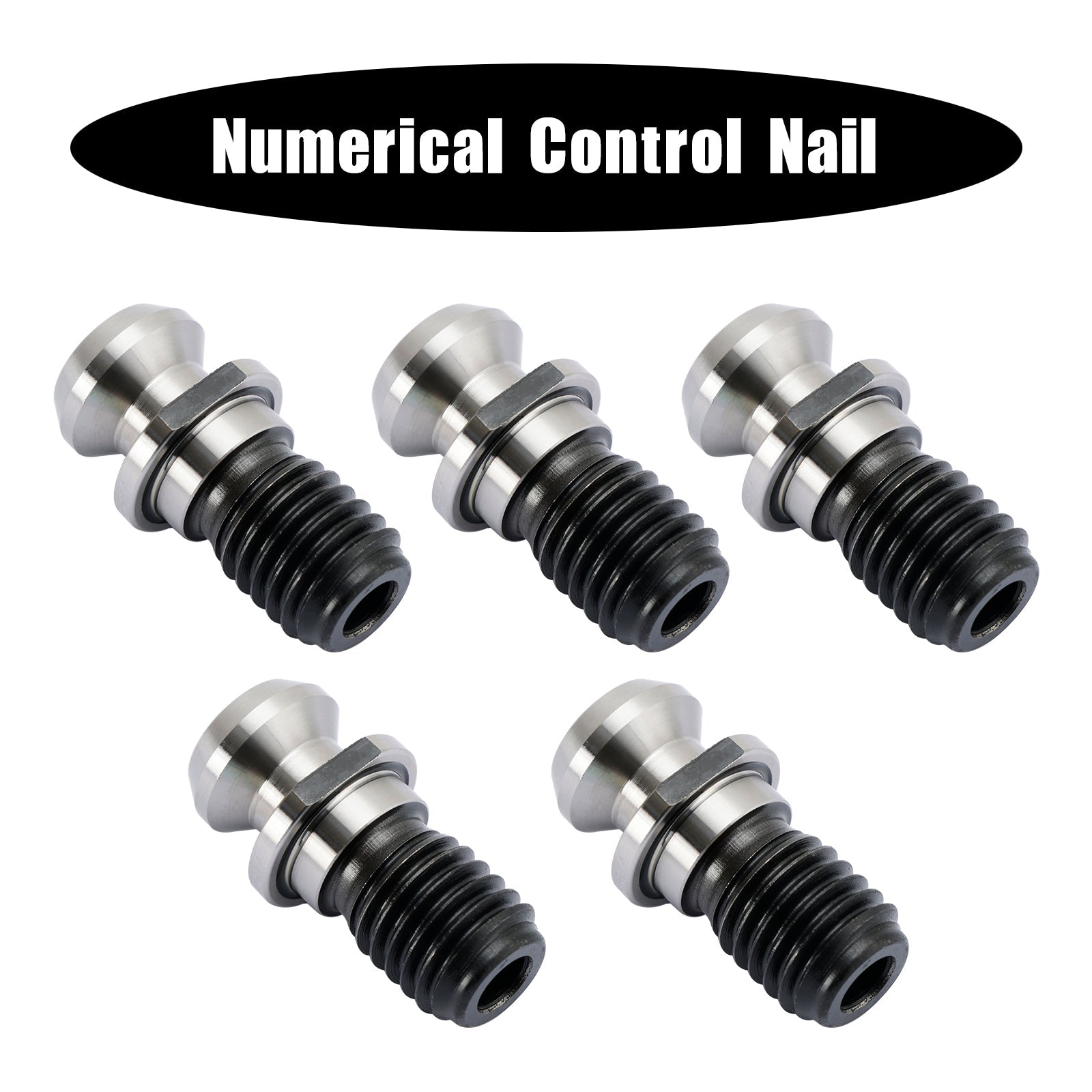 5Pcs CAT40 45~ 0.740" Coolant Pull Stud Retention Knob For Mazak Fadal Silver