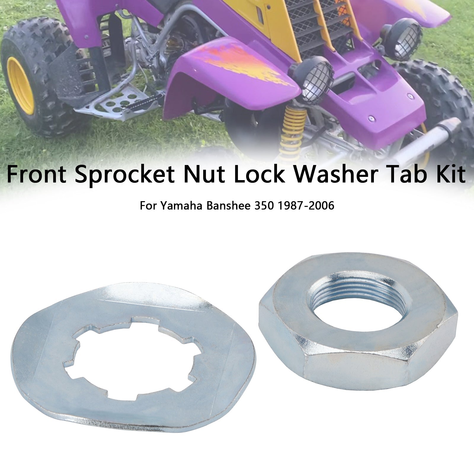1987-2006 Yamaha Banshee 350 YFZ350 Chain Front Sprocket Nut Lock Washer Tab