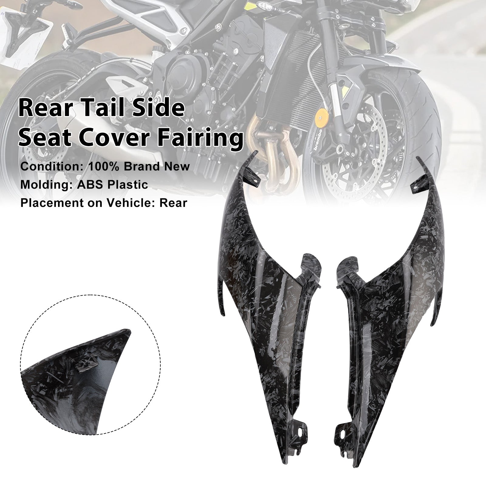 2020-2025 Street Triple 765 R RS Rear Tail Side Seat Cover Fairing