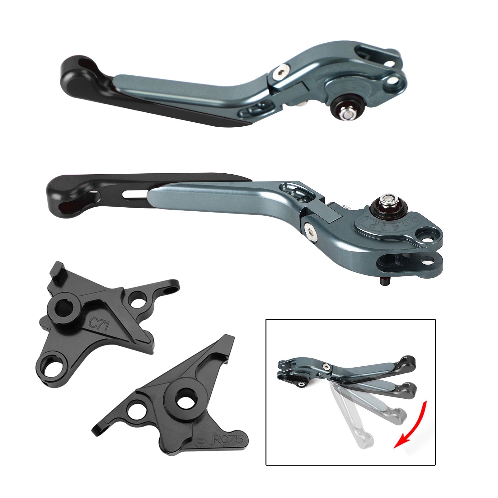 BMW R Nine T /Pure /Racer 2017-2023에 적합한 조절 식 클러치 브레이크 레버