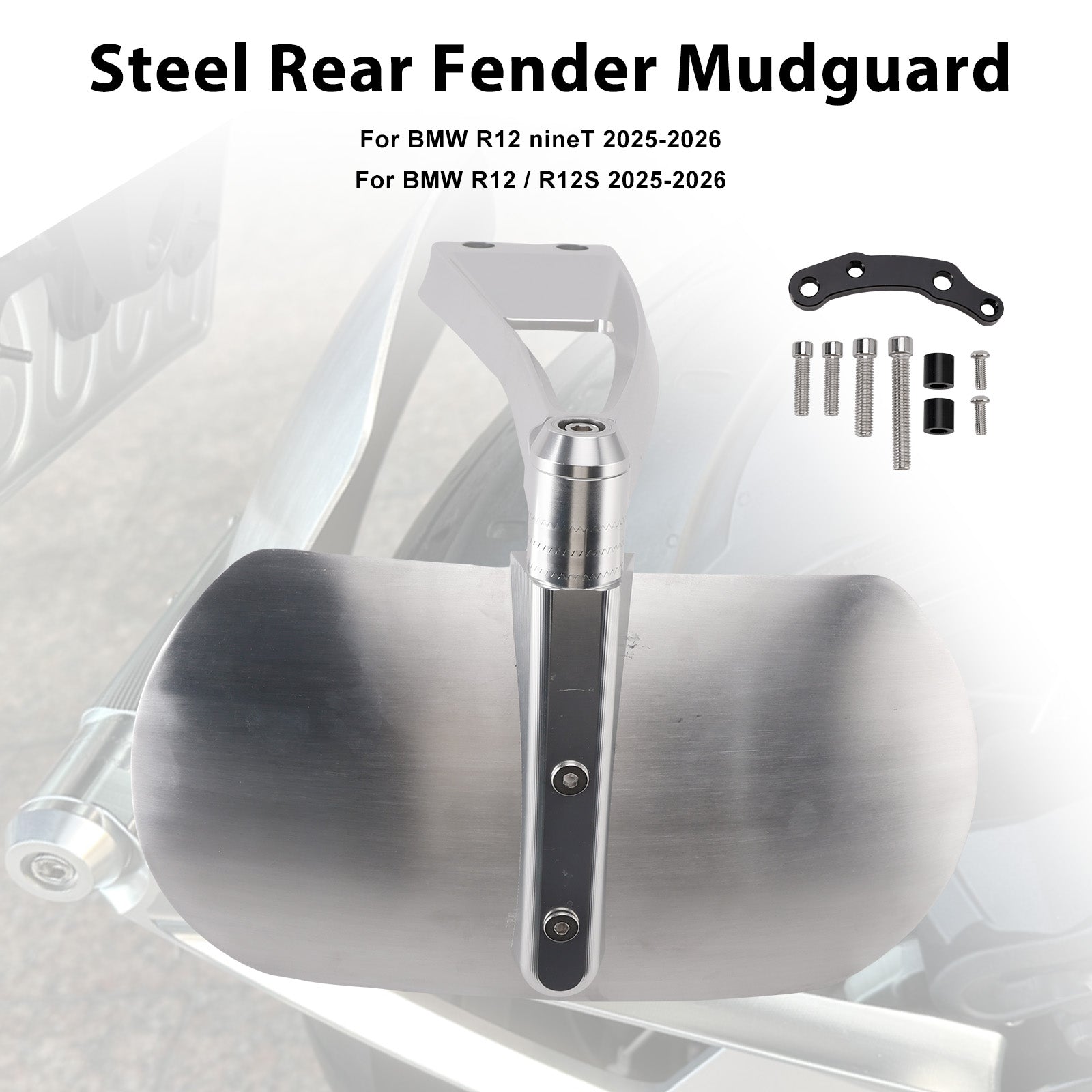 2017-2023 For BMW R nineT Pure Steel Rear Fender Mudguard