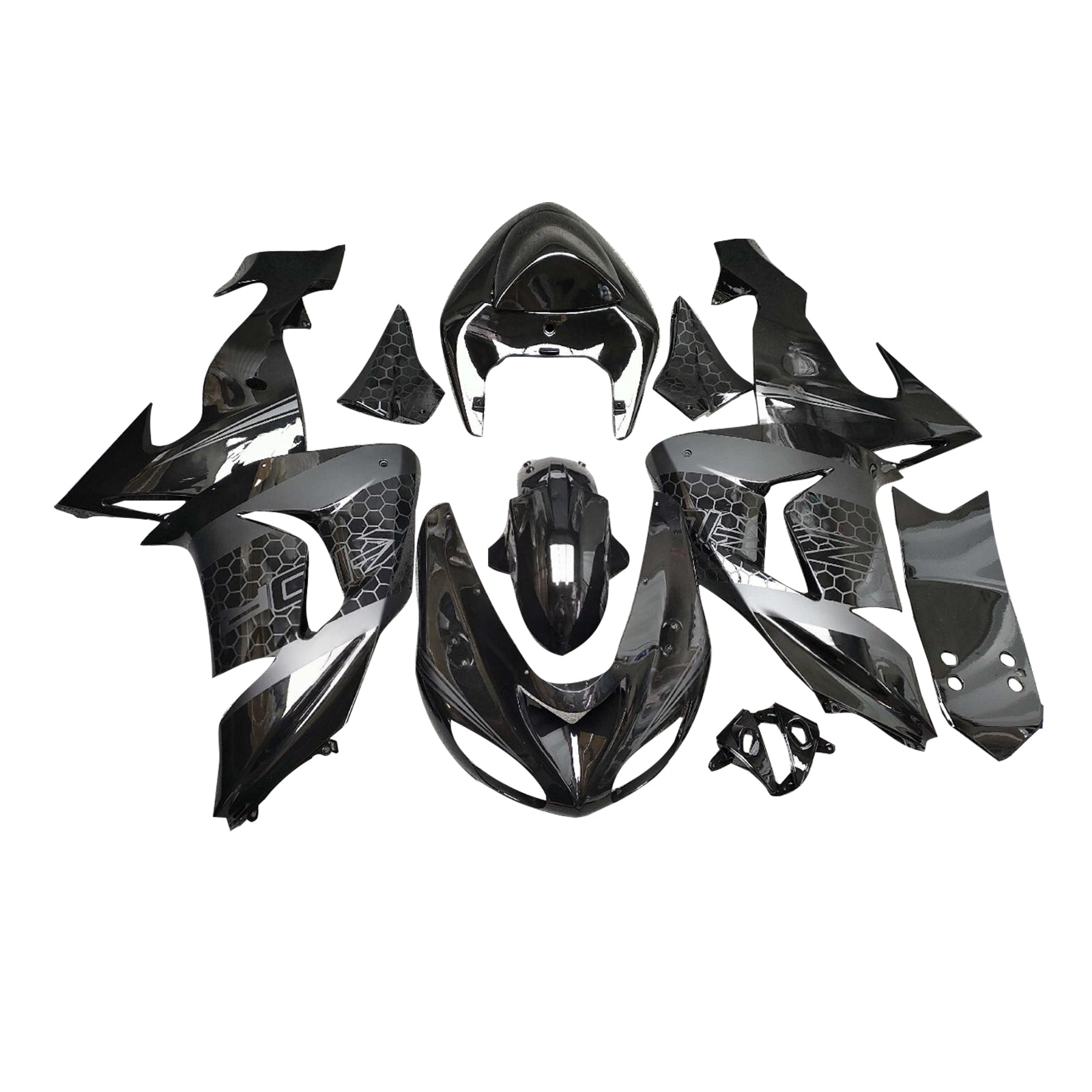 Injection Fairing Kit Bodywork Plastic ABS fit For Kawasaki ZX10R 2006-2007