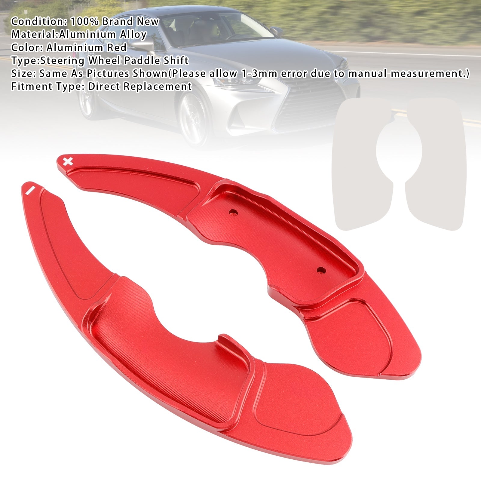 Steering Wheel Paddle Shifter Extensions For Lexus IS RC RCF NX