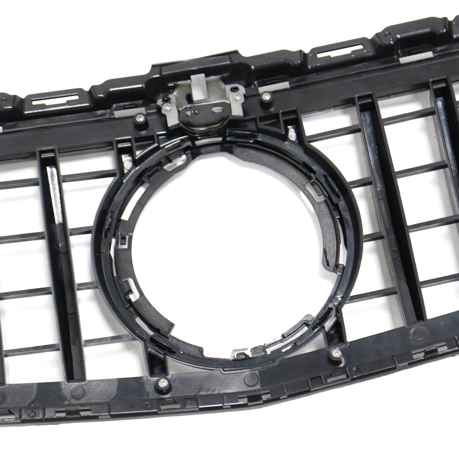 Black Front Bumper Grill Grille Fit Mercedes W205 C250 C300 2015-2021 W/LED