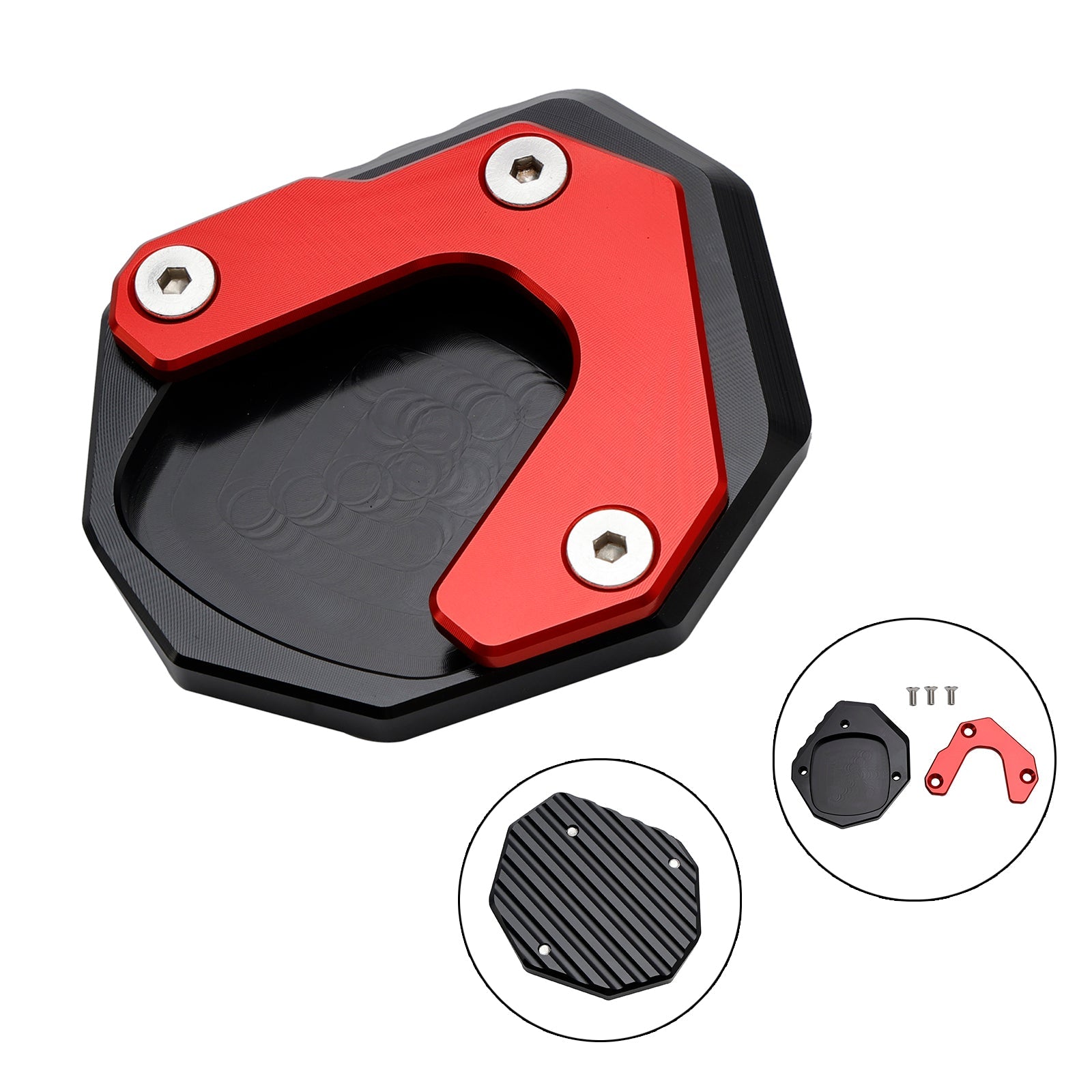 Honda XL 750 Transalp CB750 Hornet 23-24에 대한 킥 스탠드 확대 플레이트 패드