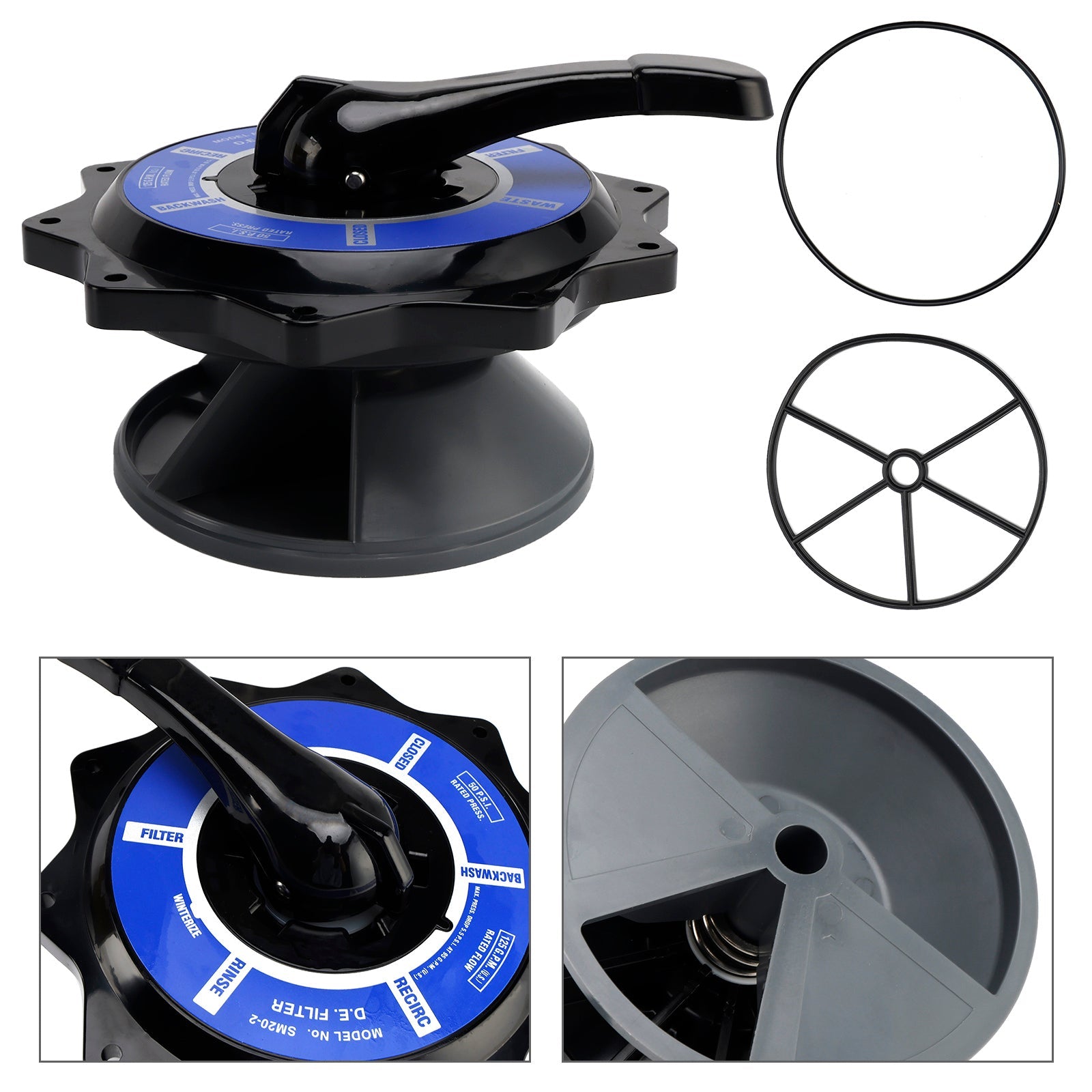 R0443900 2" Top Valve Assembly for Zodiac Jandy Multiport Valve Replacement