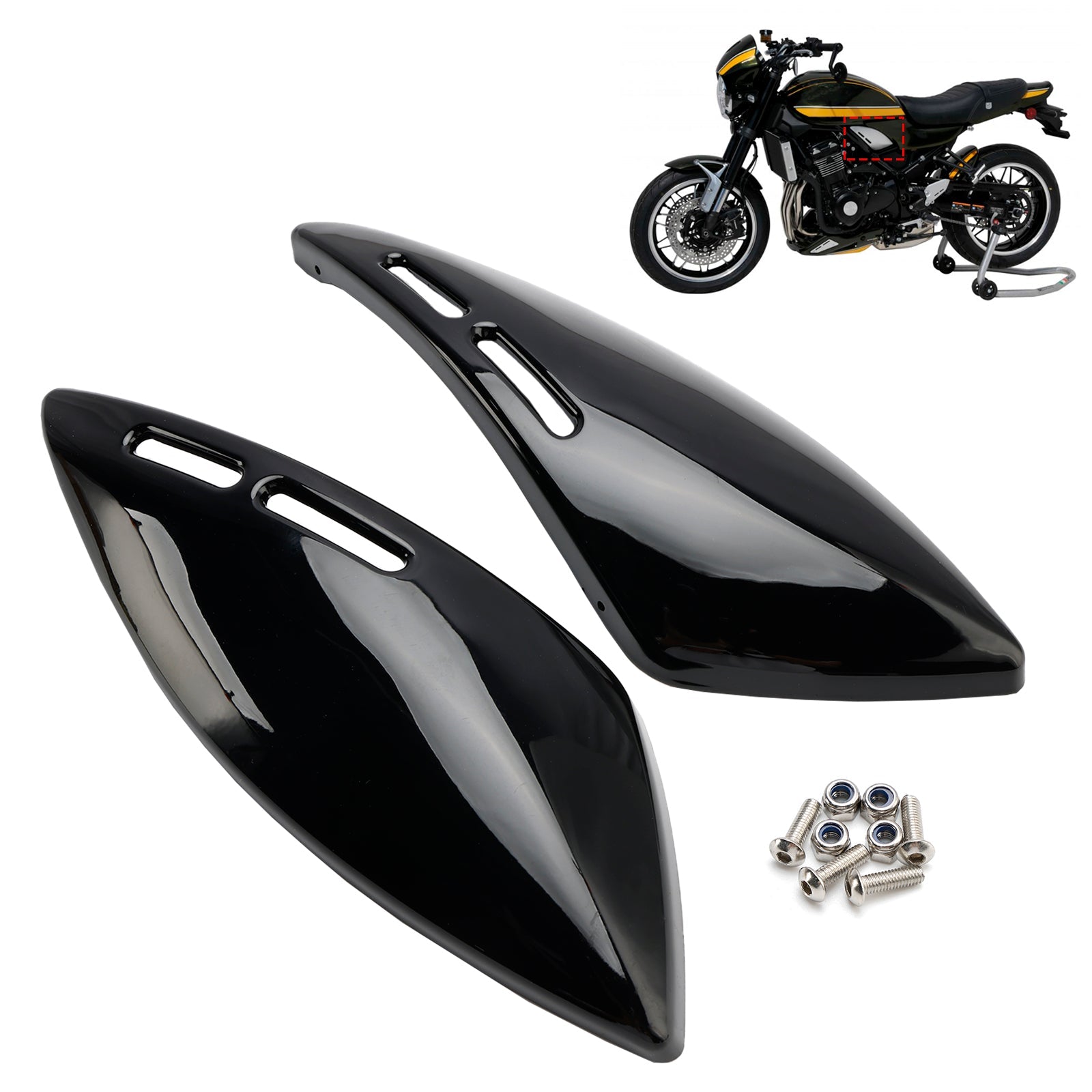 Gas Tank Side Cover Panel Fairing Cowl For Kawasaki Z900RS 2018-2024