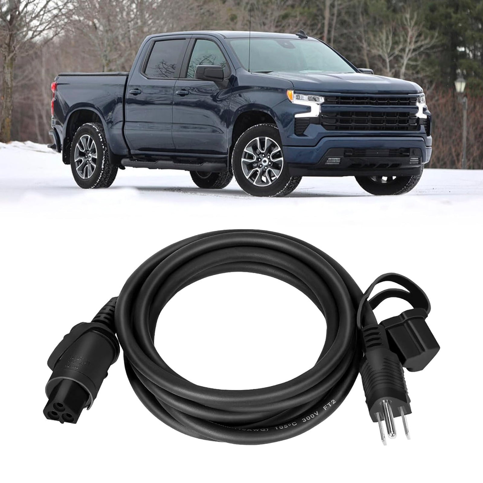 2020-2024 GM Chevy Silverado 2500/3500 HD Duramax Trucks Engine Coolant Block Heater Cable(US Plug) 84564686