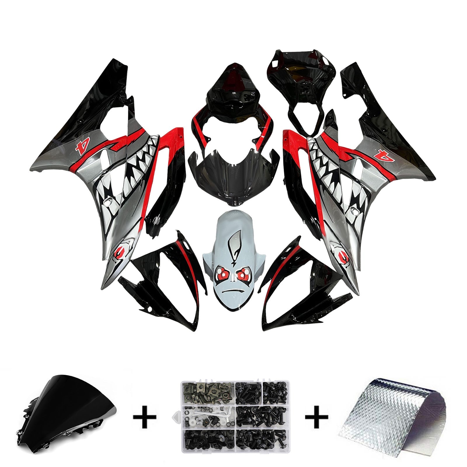 Injection Fairing Kit Bodywork Plastic ABS For Yamaha YZFR6 YZF-R6 2006-2007