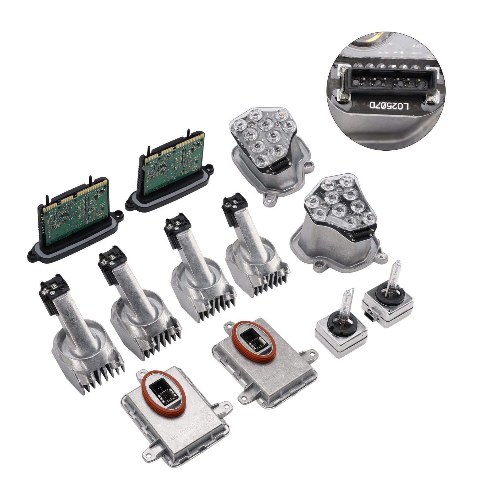 12PCS Left+Right Power Module LED Headlight AHL For BMW 5 Series F10 F11 F07