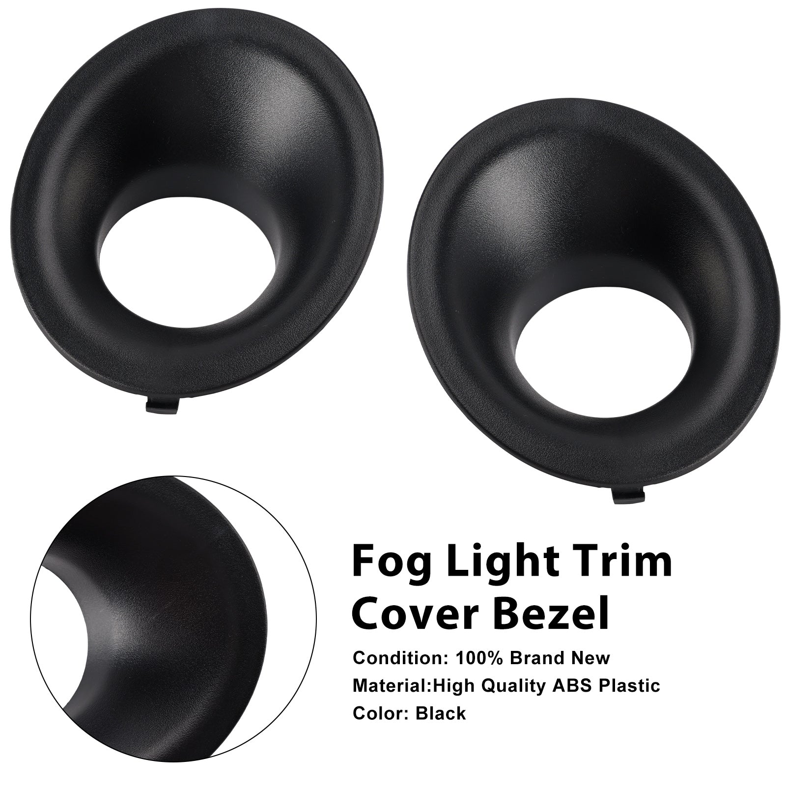 Pair Front Fog Light Trim For Dodge Challenger 2015-2021 68259662AA