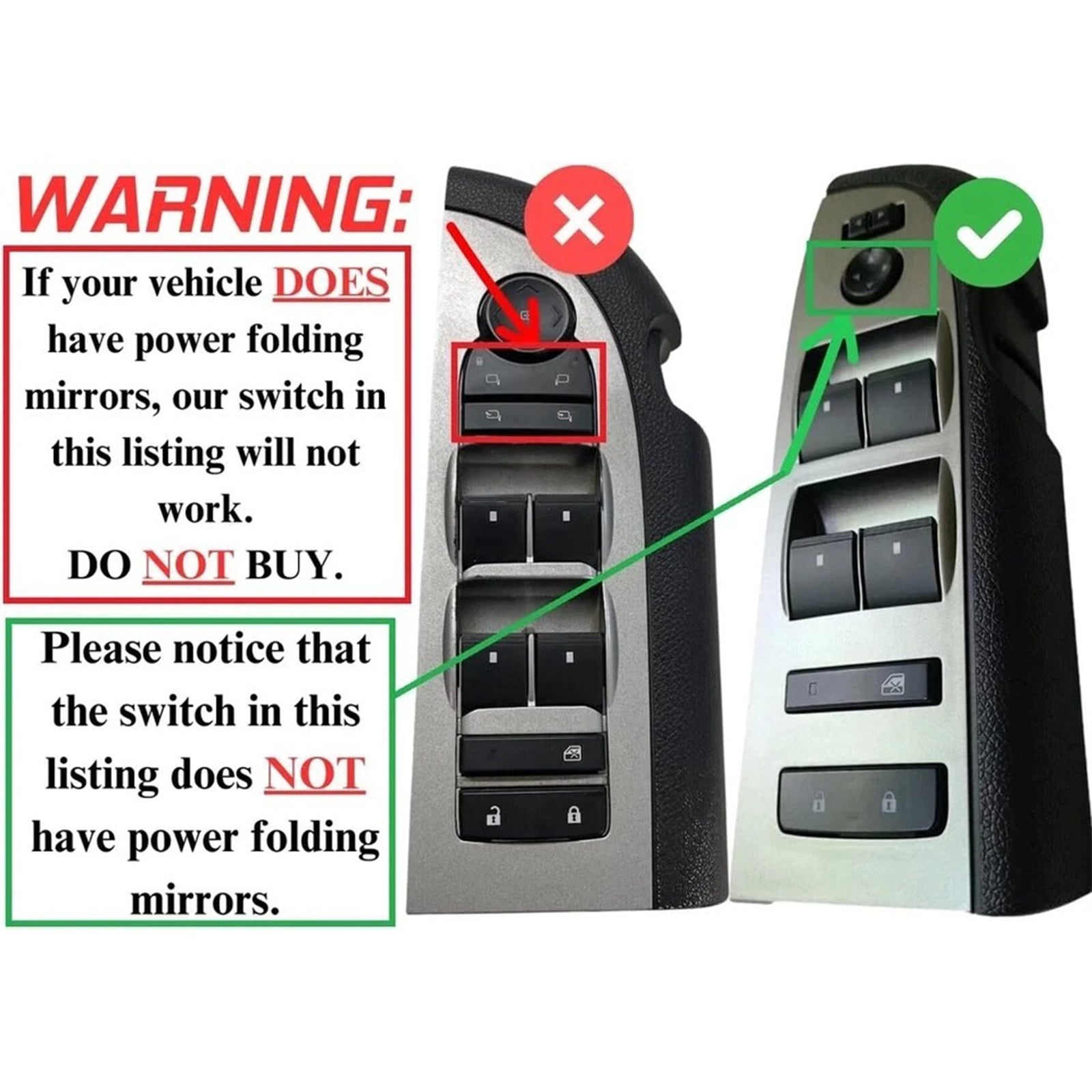 2010-2013 Chevrolet Window Master Switch Bezel Mirror & Lock Assembly 22968506