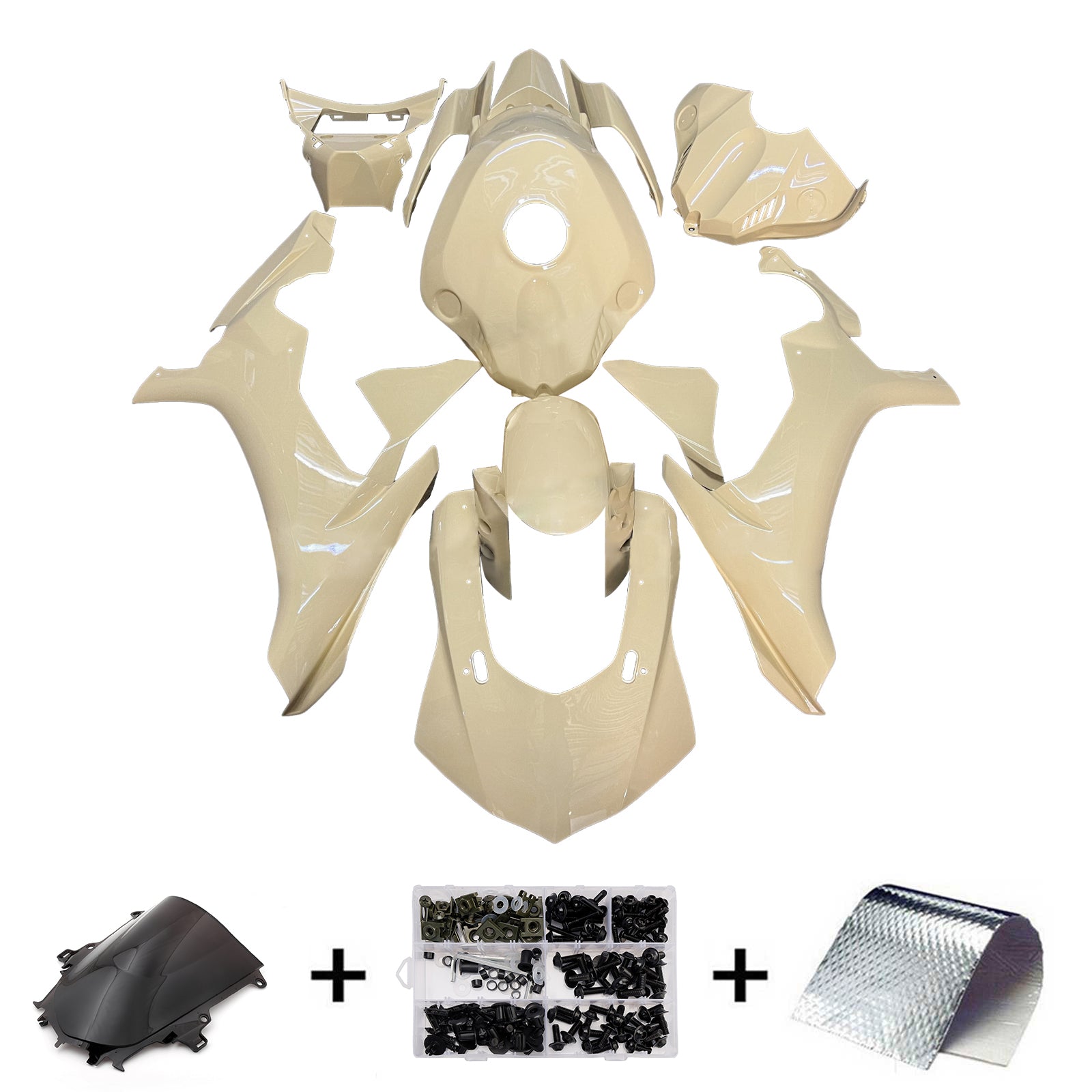 Injection Fairing Kit Bodywork Plastic ABS For Yamaha YZFR1 YZF-R1 2015-2019