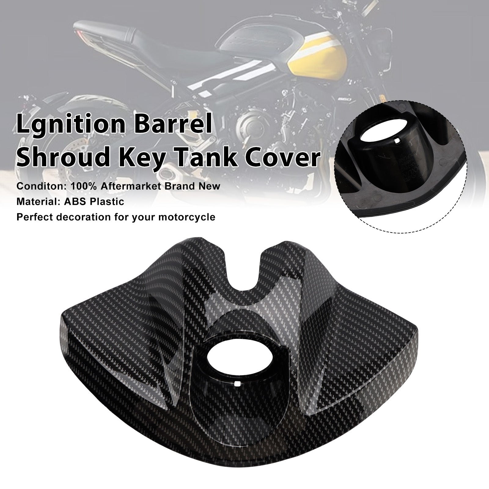 2022-2025 Trident 660 Lgnition Barrel Shroud Key Tank Cover