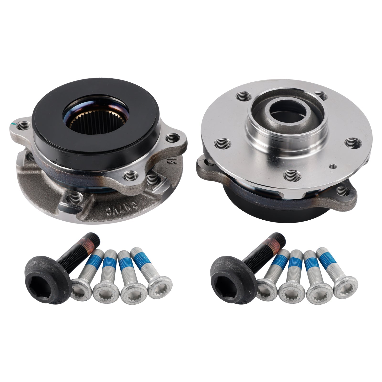Audi A4 8K A6 C7 A5 8T A8 4H Q5 2x Front Wheel Hub Flange+Bearing+Bolts Kit 4H0498625D