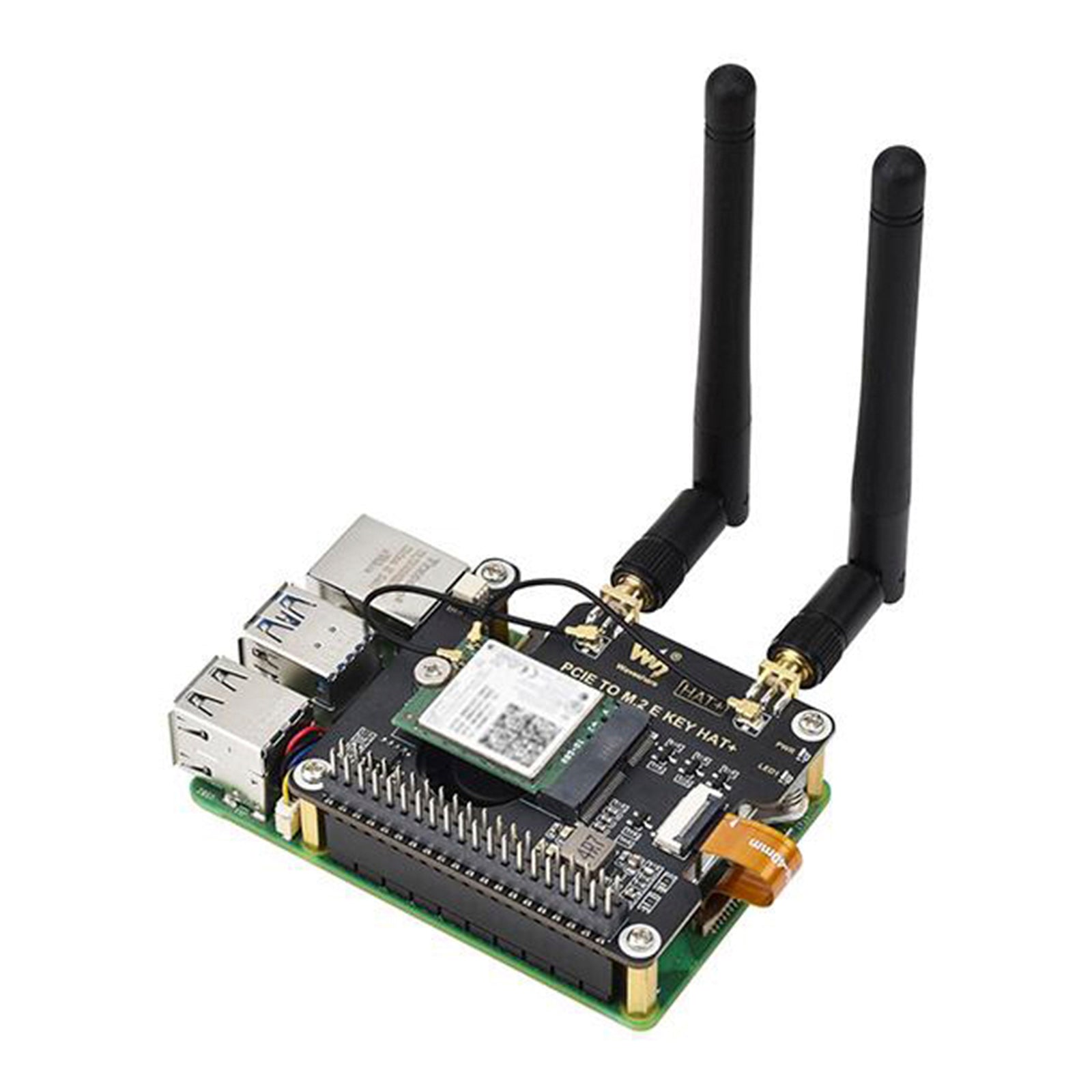 Raspberry Pi 5 PCIe to M.2 E Key Expansion Board For NGFF Wireless Network Card