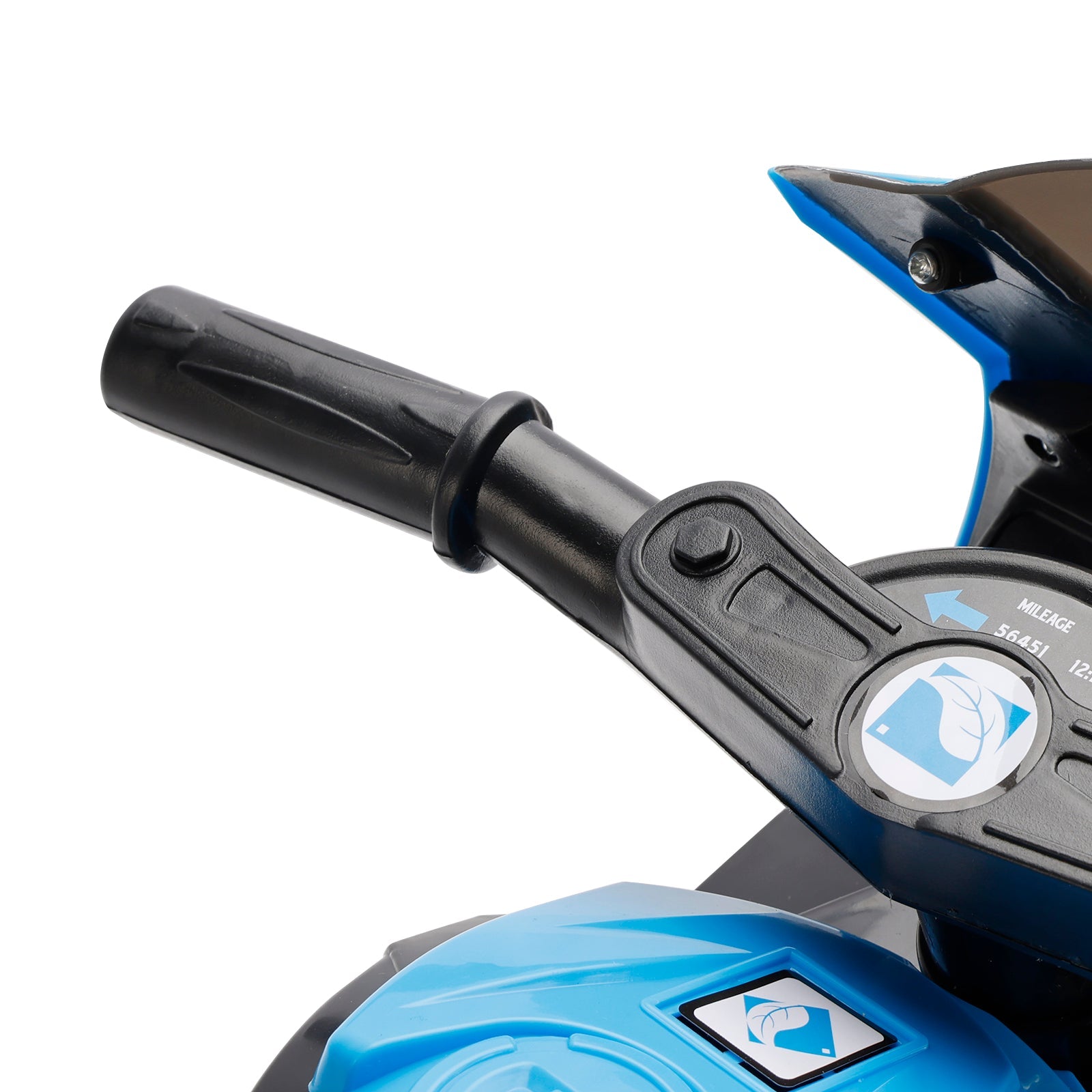 3Wheel 6V Kid Ride On Motorcycle Electric Toy With Remote Control LED Light Blue