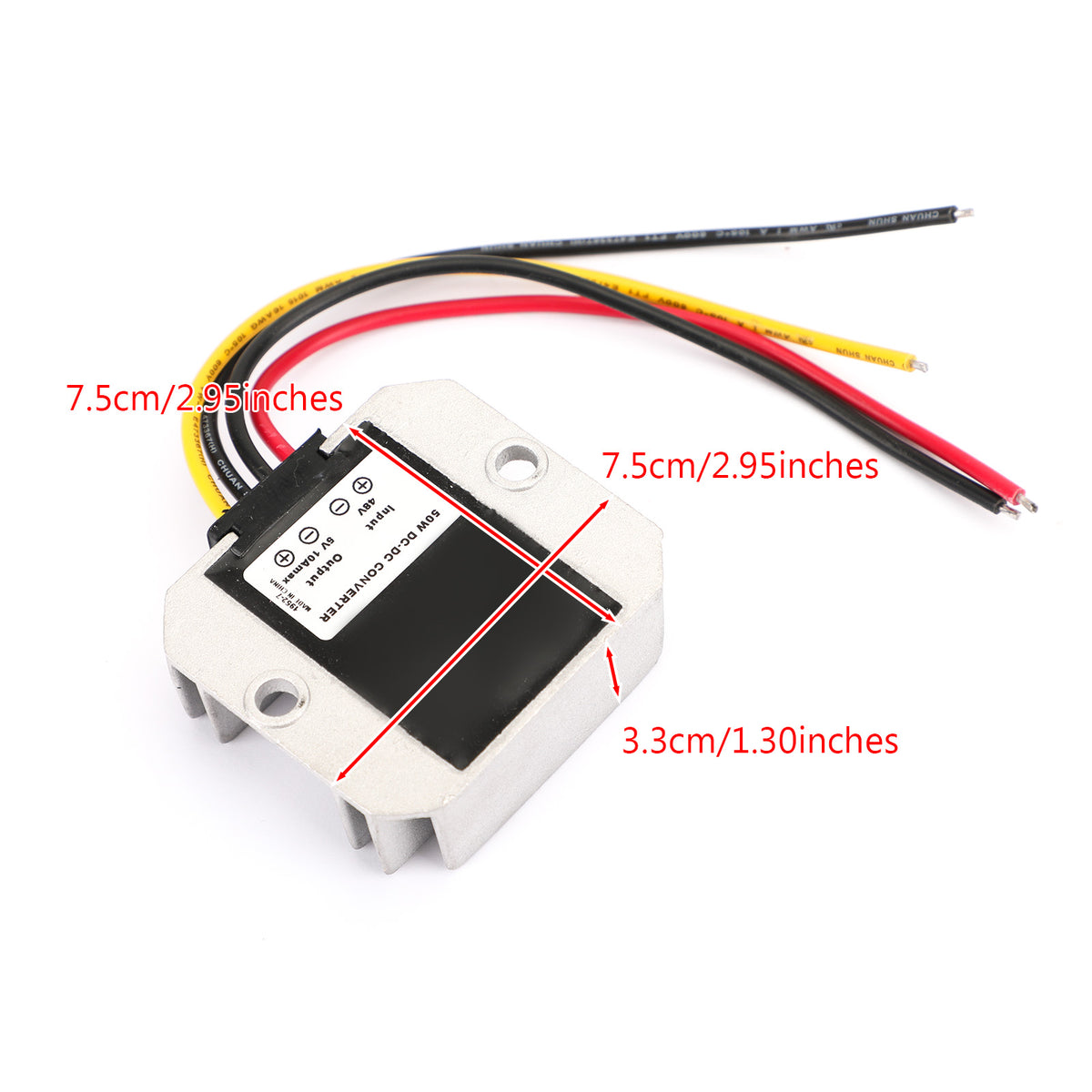 Areyourshop WaterProof 48V to 5V 10A Step Down DC/DC Power Converter Regulator
