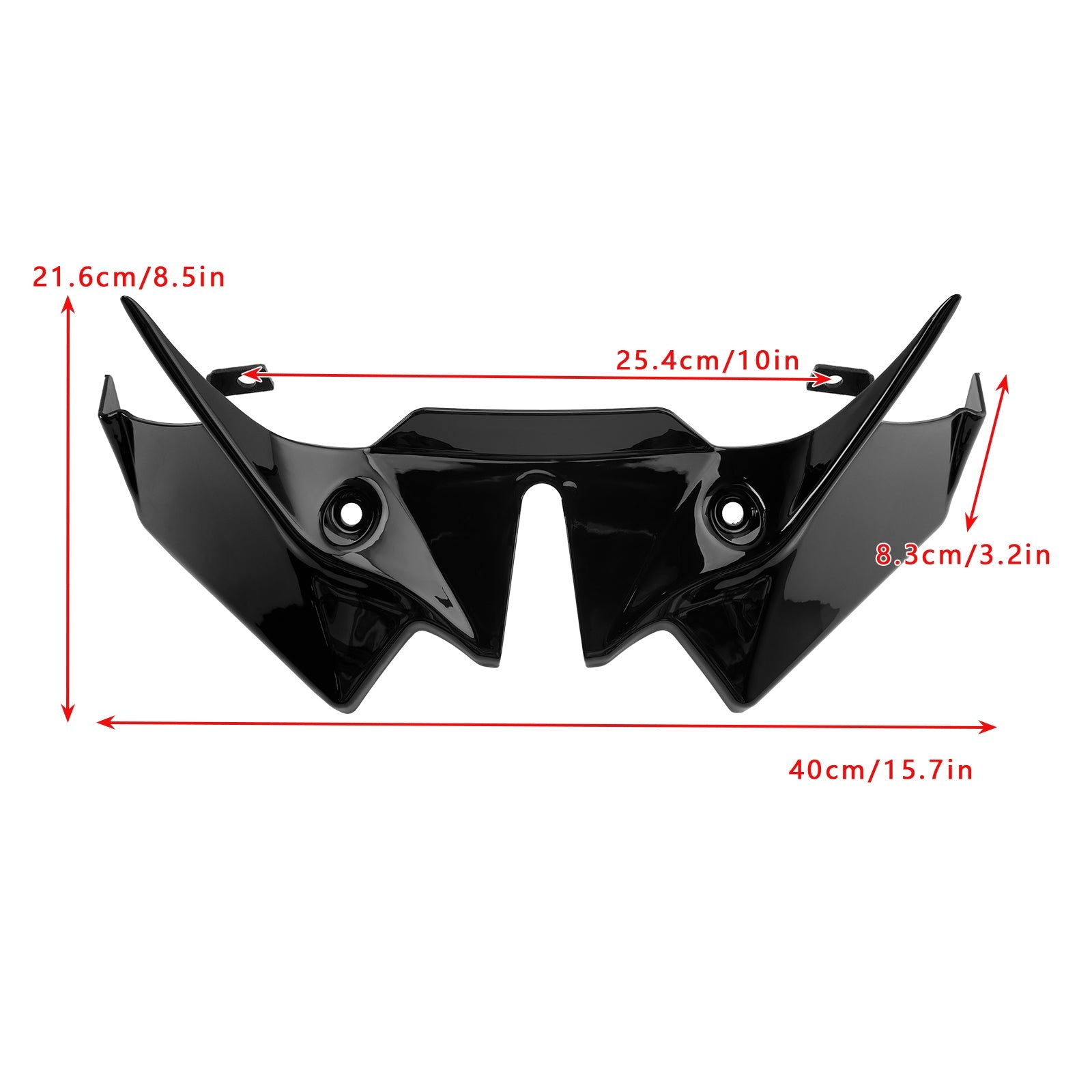 2021-2024 Kawasaki Z650 Front Downforce Spoiler Extension Fairing Black