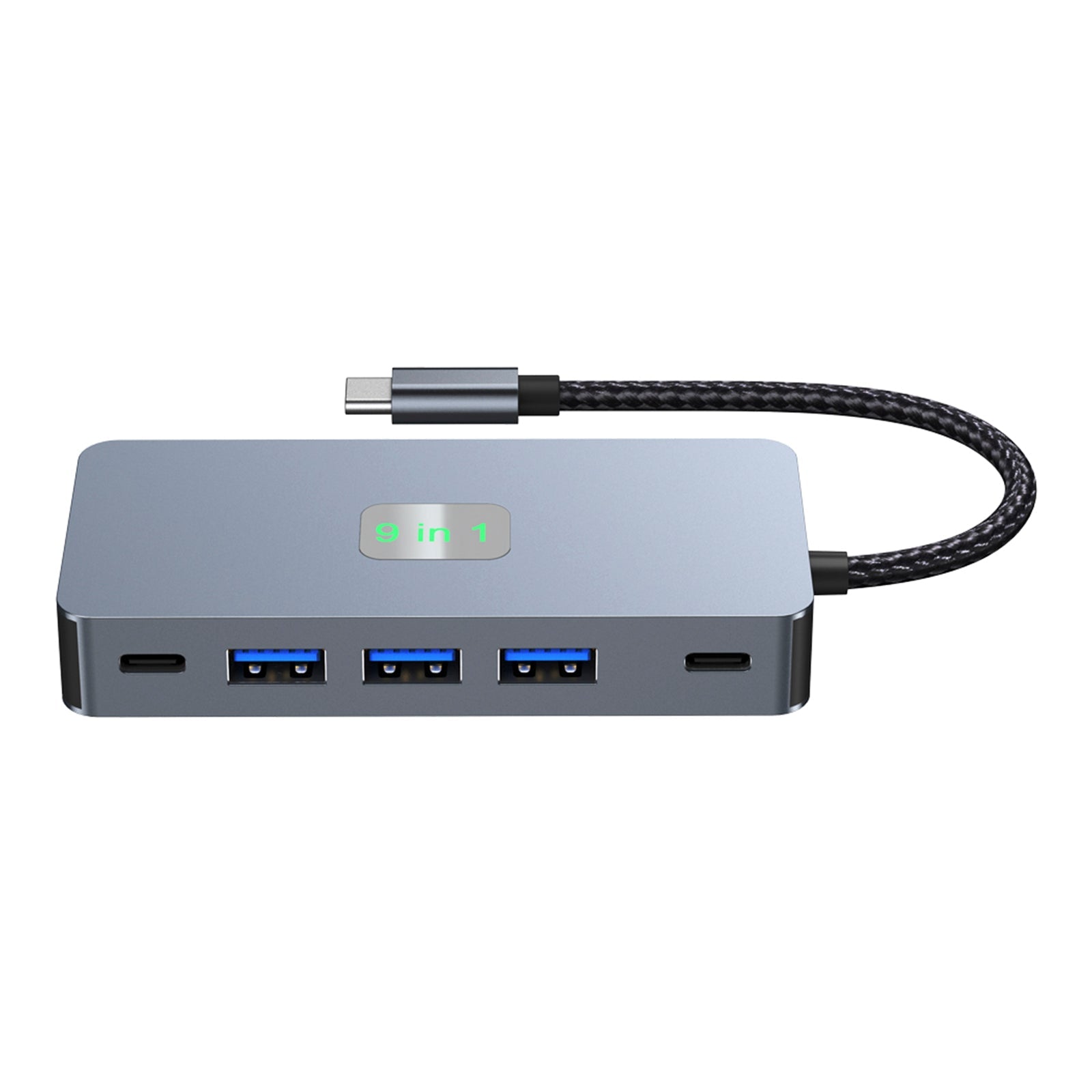 9 in 1 TYPE-C to RJ45(Gigabit)+USB3.0*3+HDMI+USB-CS Data+PD100W+SD/TF iPad Pro
