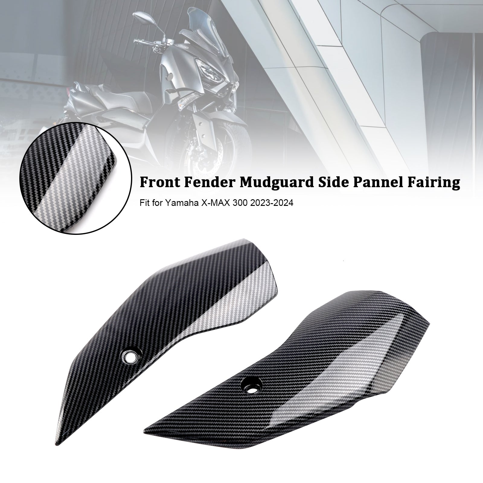 Front Fender Side Panel Fairing For Yamaha X-MAX 300 XMAX300 2023-2025
