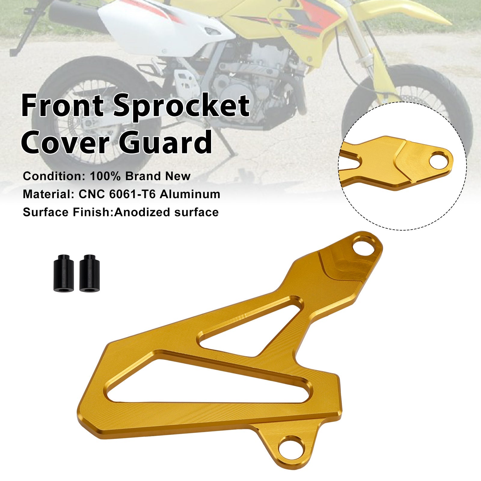 Front Sprocket Cover Guard For Suzuki DR-Z400SM 2000-2024 DRZ400/S/E