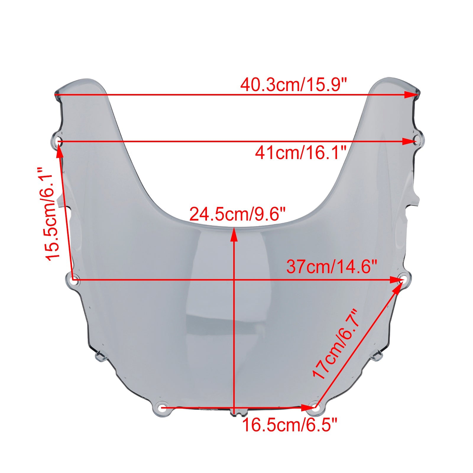 2024-2025 야마하 XSR900 GP 윈드실드 윈드스크린 + 브라켓