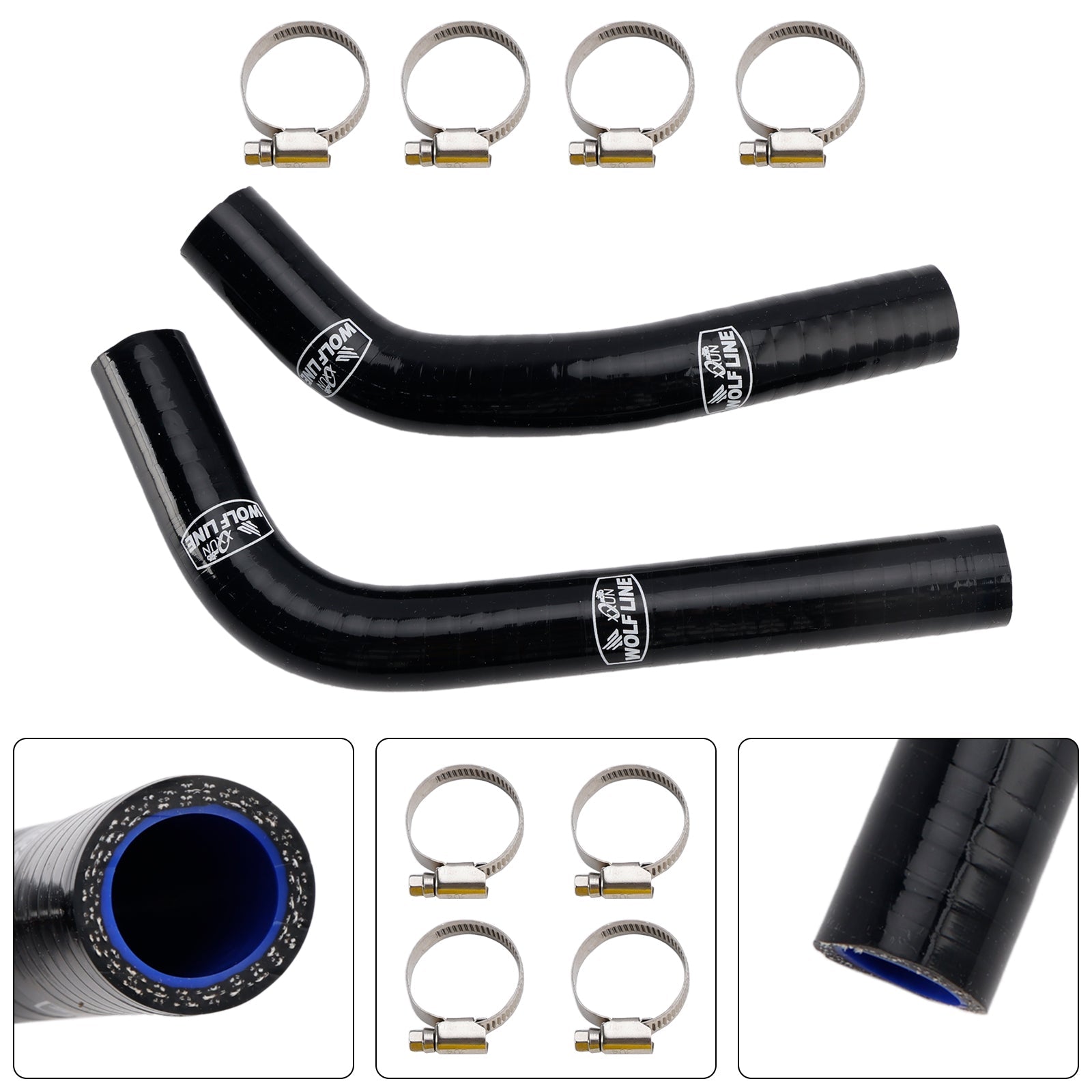 Silicone Radiator coolant Hose For Yamaha MT-03 MT-25 YZF R3 R25 2015-2024