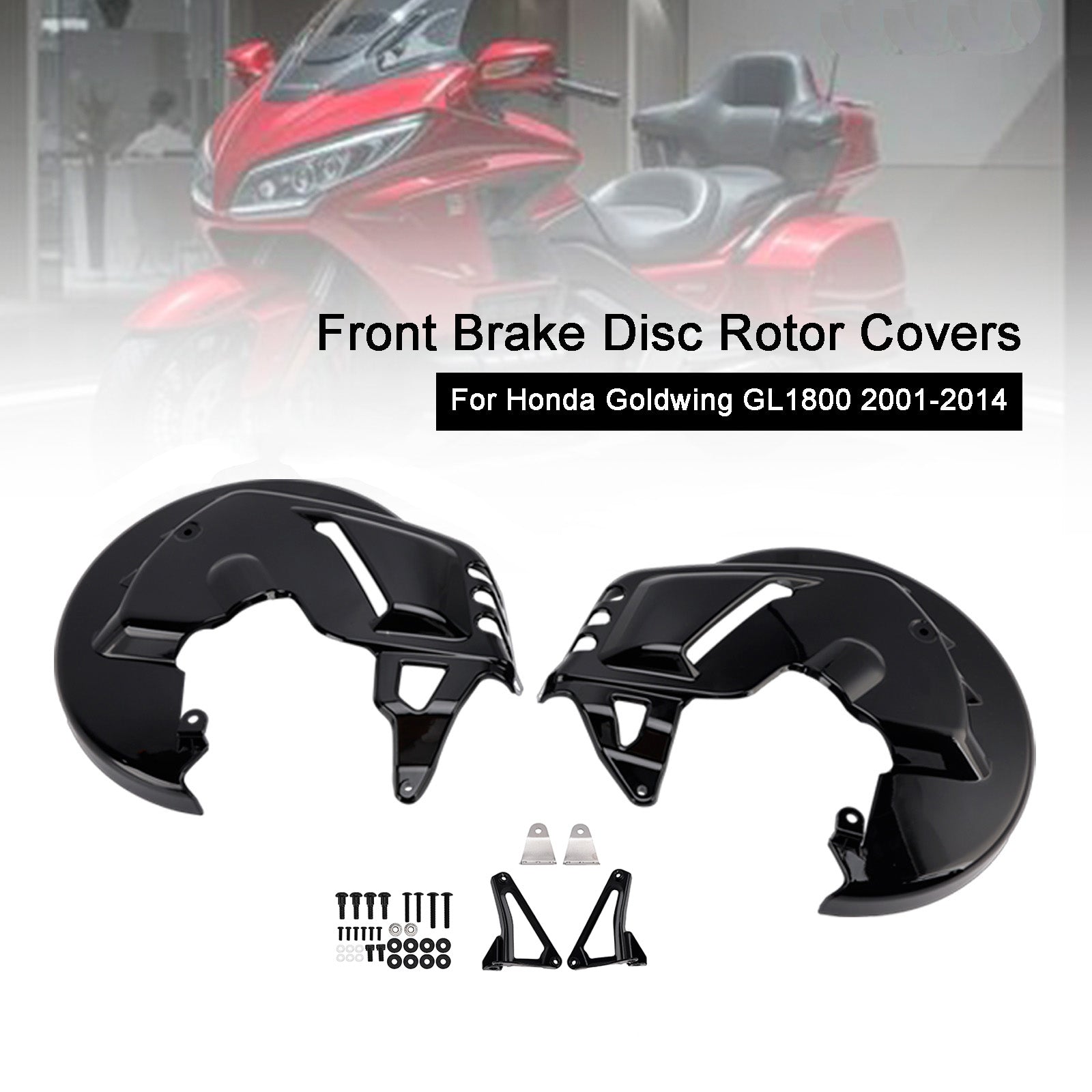 2001-2015 For Honda Goldwing and Goldwing Tour models Front Brake Disc Rotor Covers