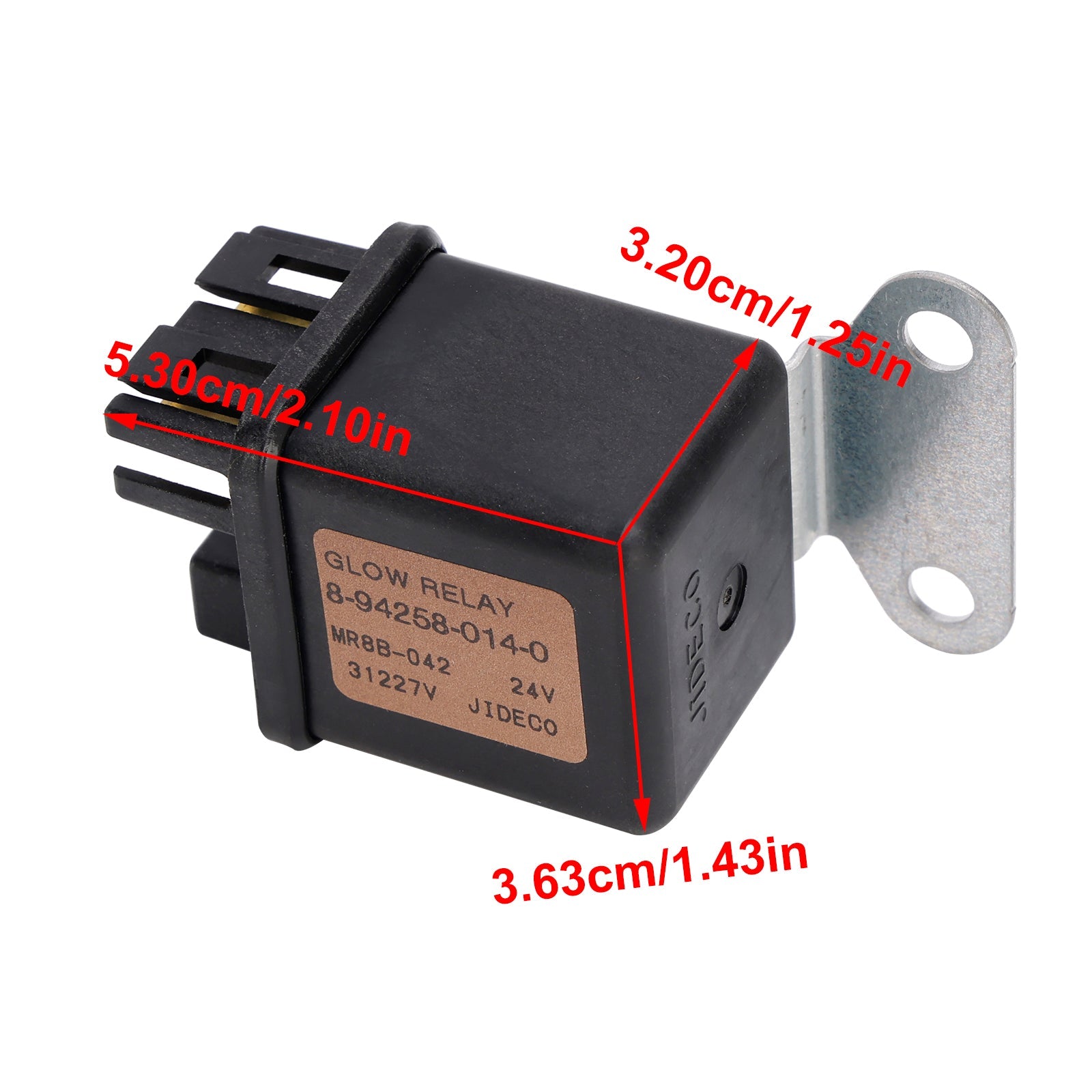 글로우 플러그 릴레이 8-94258-014-0 Hitachi ZX110 ZX120 ZX180LC ISUZU 6HK1 24V