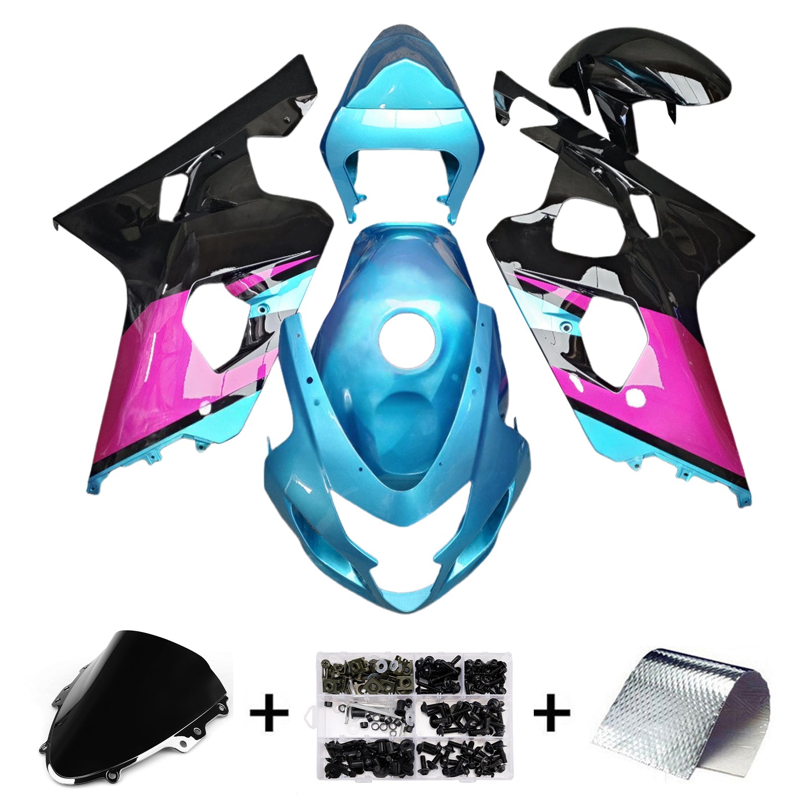 Injection Fairing Kit Bodywork Plastic ABS For Suzuki GSXR 600/750 2004-2005 K4