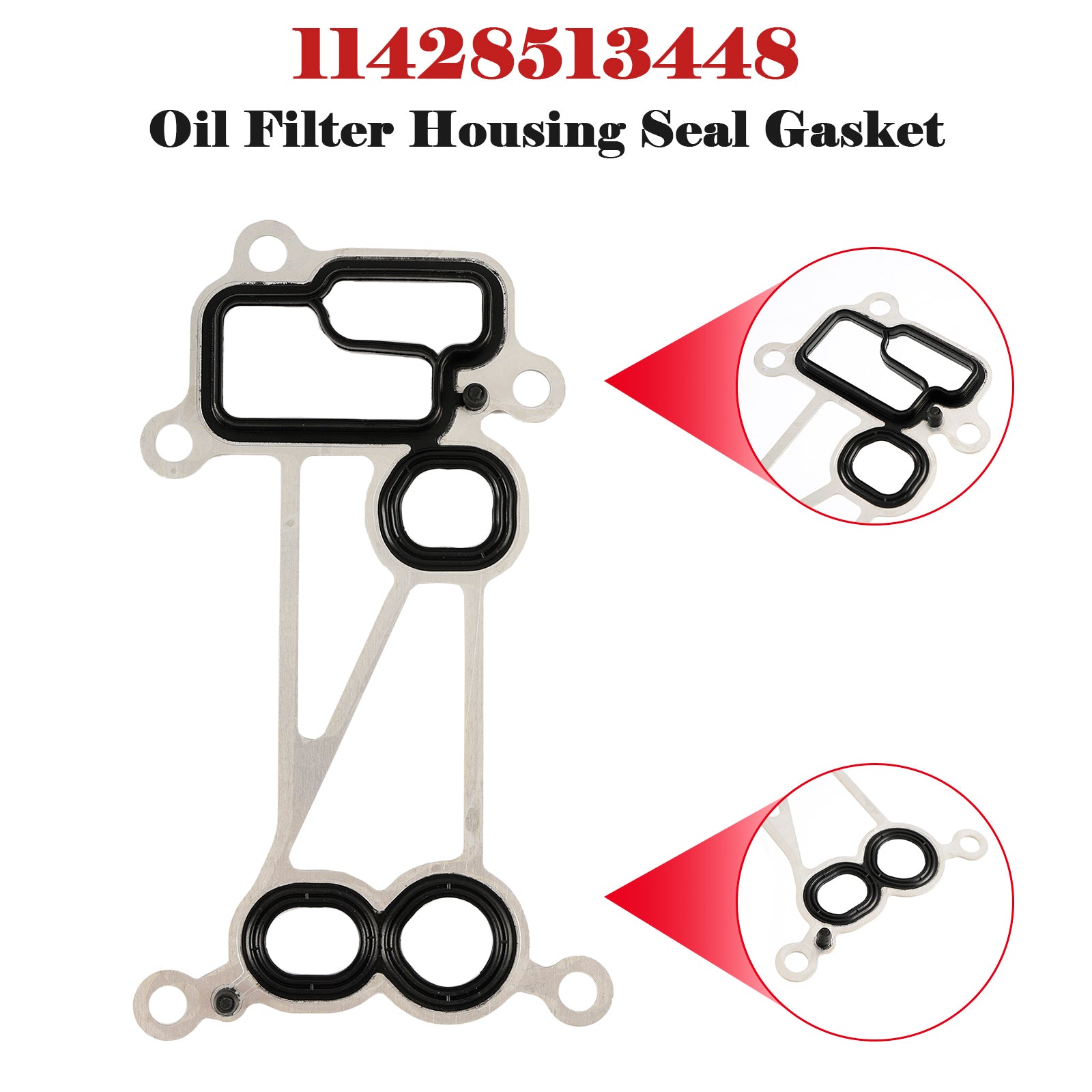 Oil Filter Housing Seal Gasket 11428513448 for BMW 3 5 7 Series X5 X6