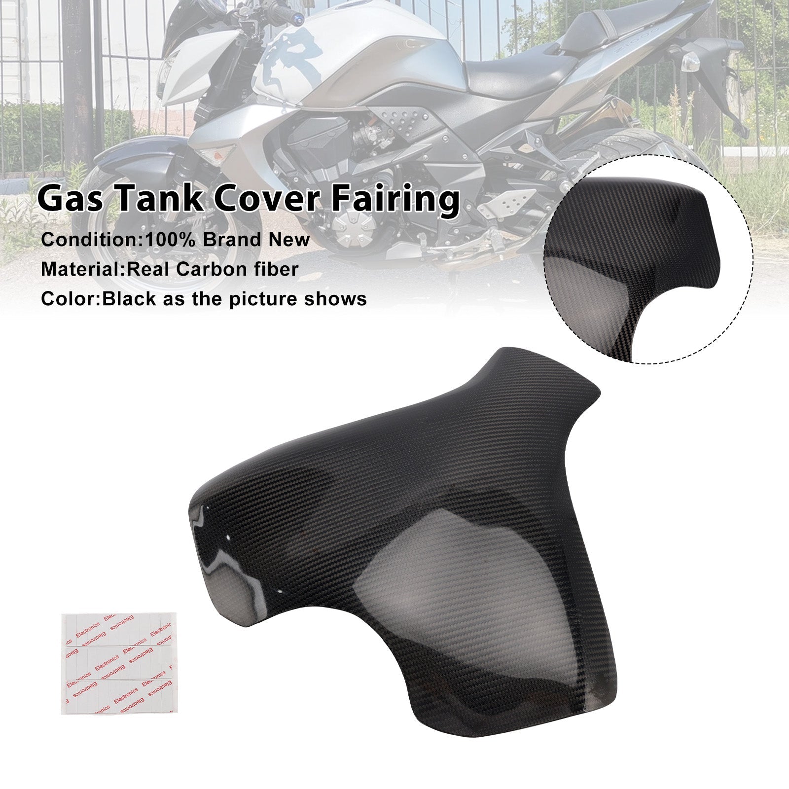 2010-2012 Kawasaki Z1000 Real Carbon Fiber Tank Cover Fairing
