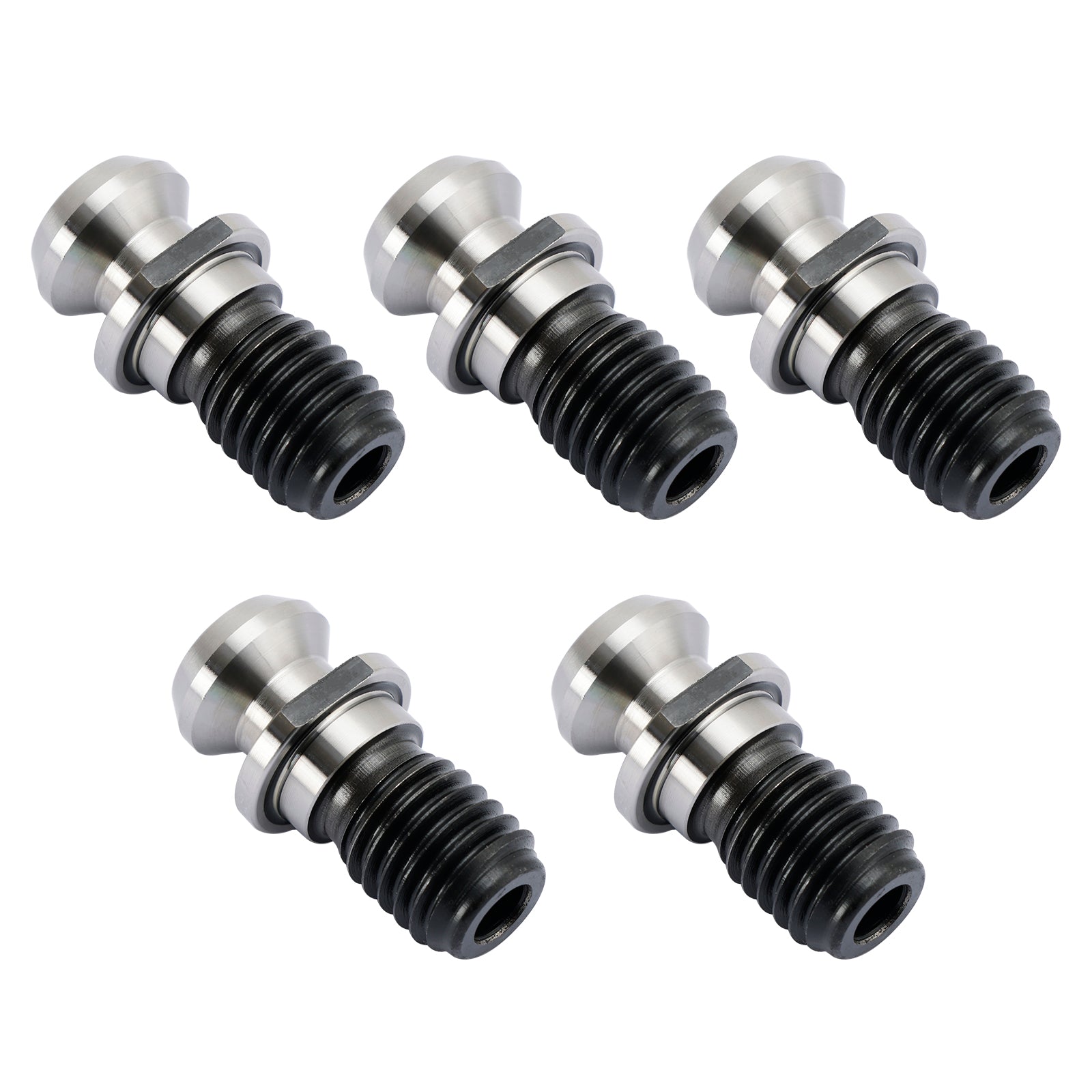 5Pcs CAT40 45~ 0.740" Coolant Pull Stud Retention Knob For Mazak Fadal Silver