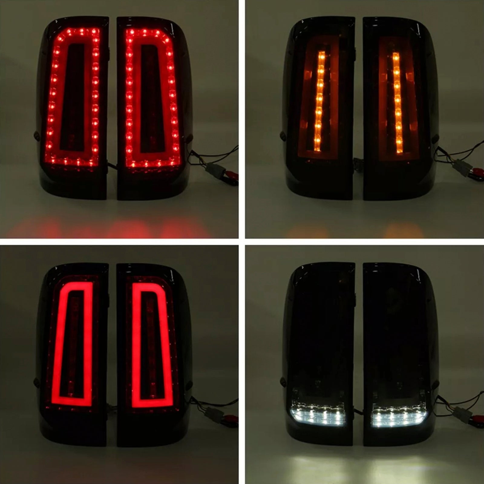 2012-2014 Toyota Hilux Vigo KUN26 SR SR5 Workmate Rear LED Tail Light Lamp Pair Smoke