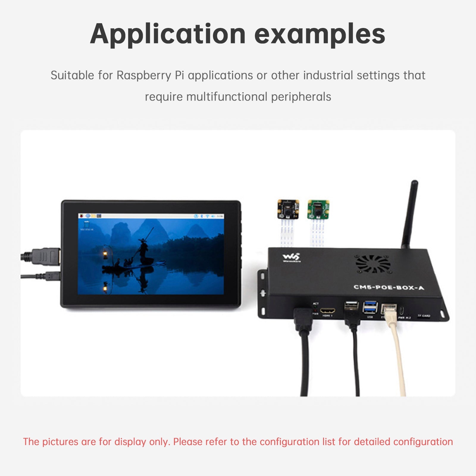Raspberry Pi CM5 PoE 확장 보드 컴퓨팅 모듈 베이스보드 지원 M.2 NVMe
