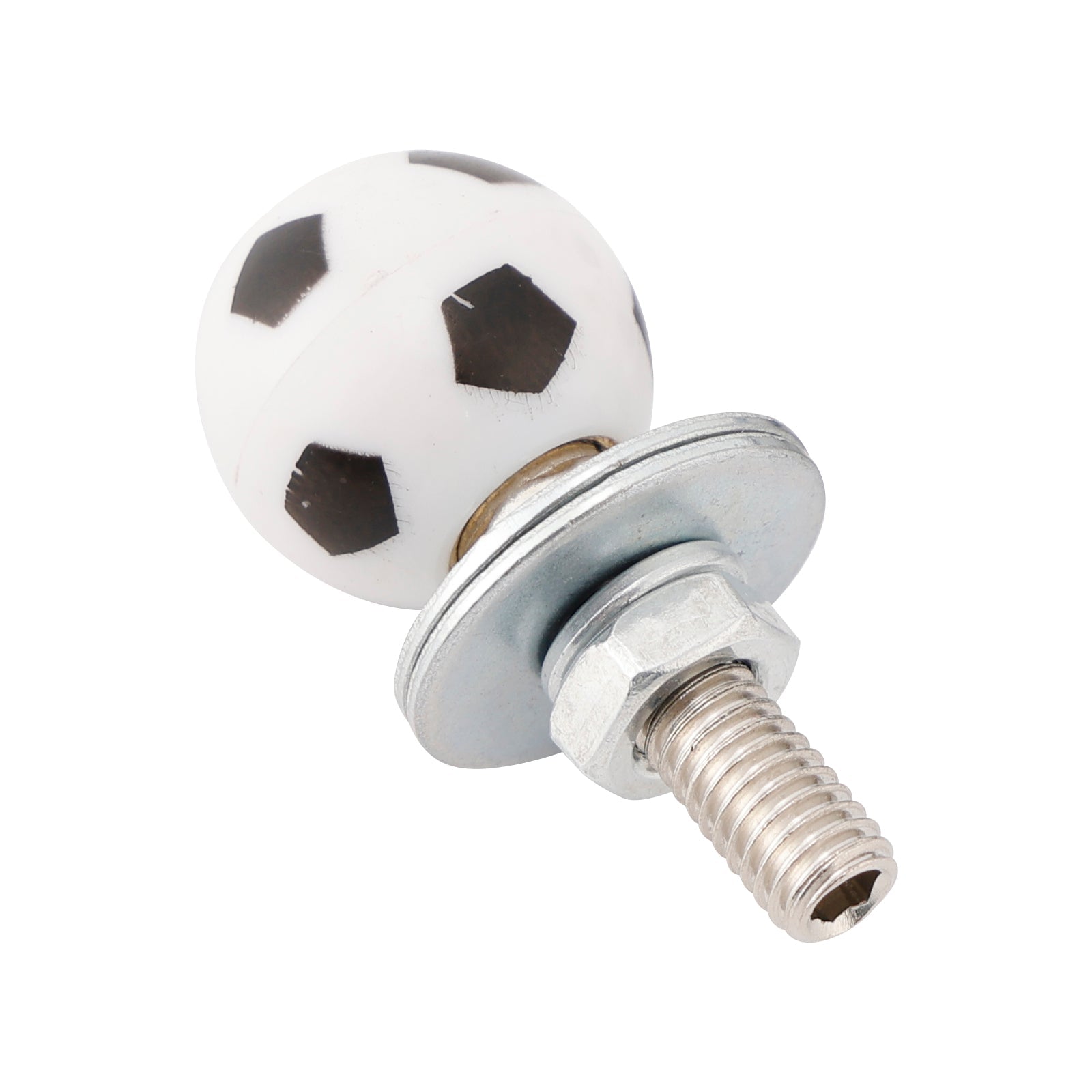 M6 Plastic Custom Head Soccer License Plate Frame Screws Bolts Hardware X4