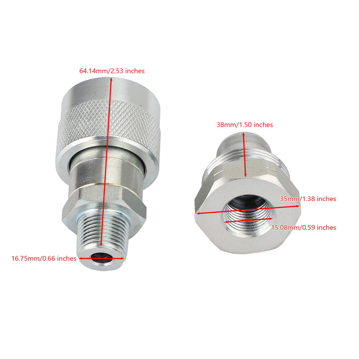 000 PSI High Pressure Hydraulic Quick Coupler Couplings Set