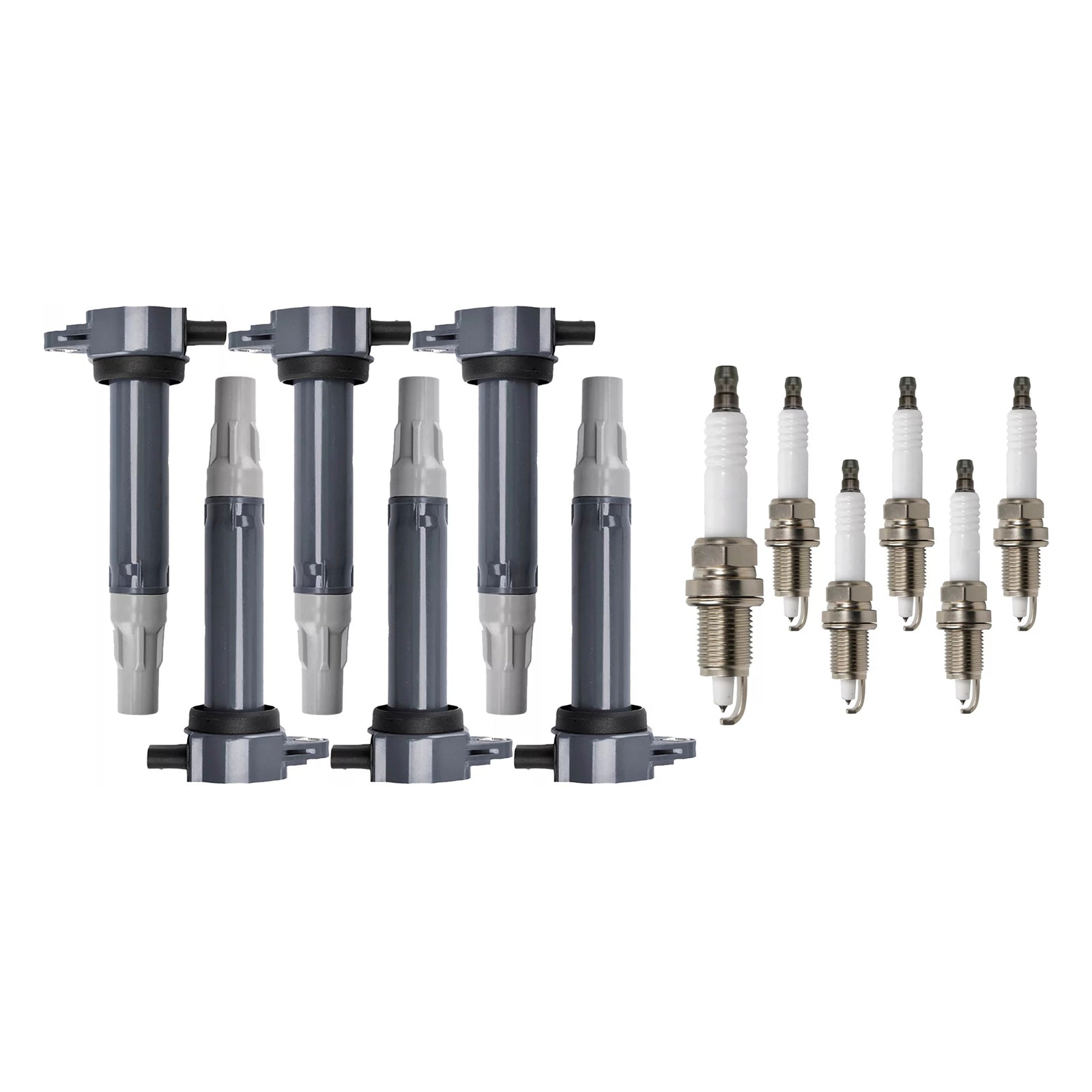 2008-2010 Dodge Grand Caravan V6 4.0L 6pcs Ignition Coil & Spark Plugs UF502 4606869 4606869AA