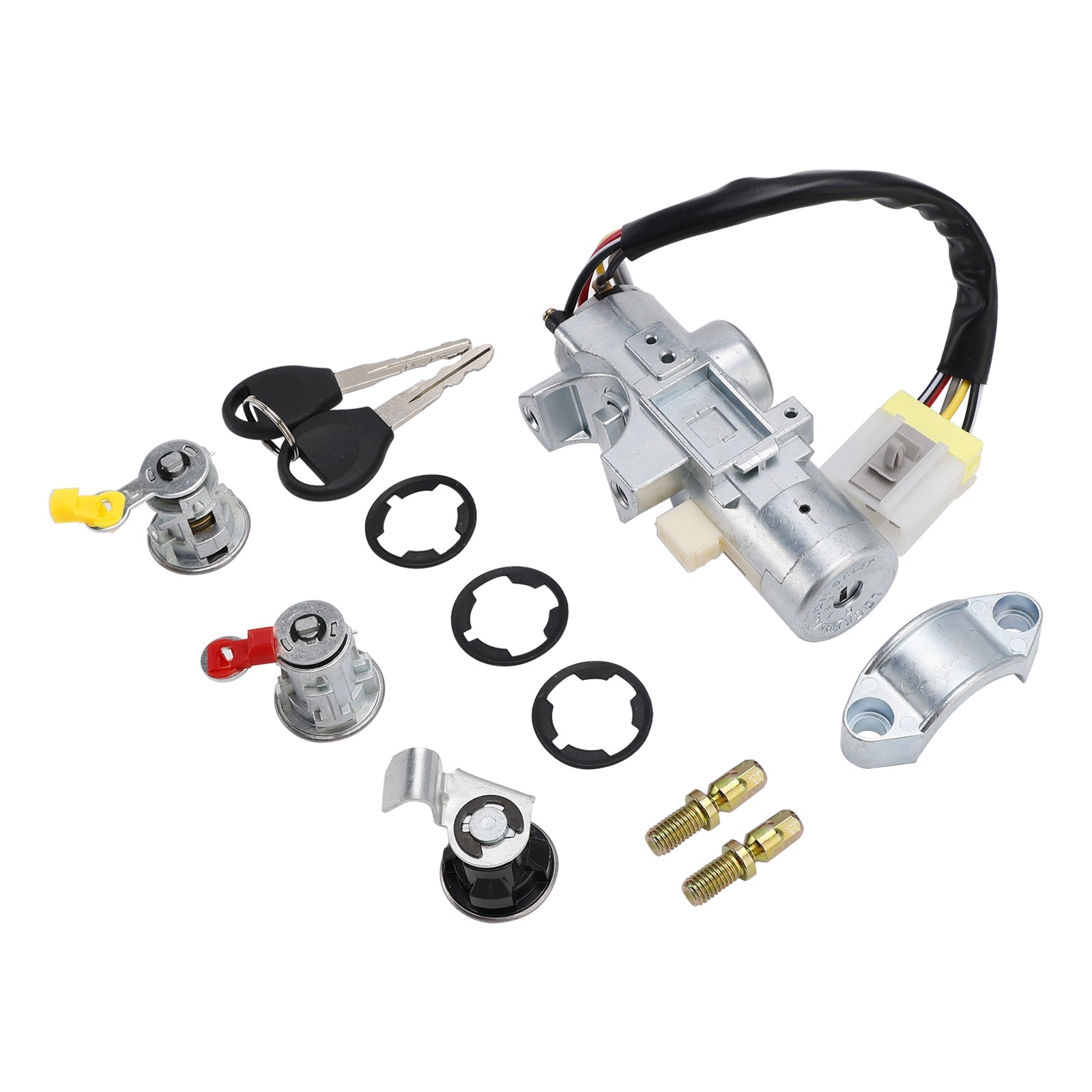 Ignition Barrel Door Lock Kit w/ 2 Keys K9810-2S806 For Nissan Navara D22 1997-2006