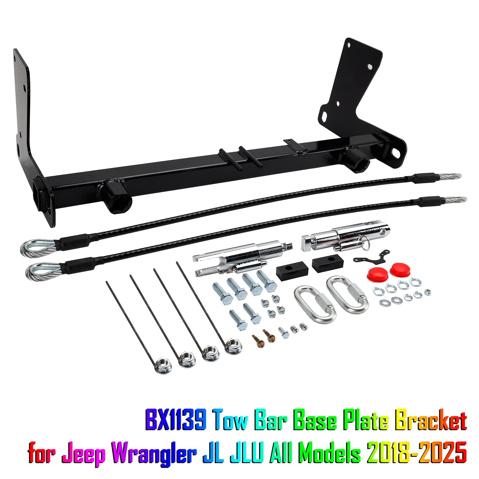2018-2025 Jeep Wrangler JL JLU All Models BX1139 Tow Bar Base Plate Bracket